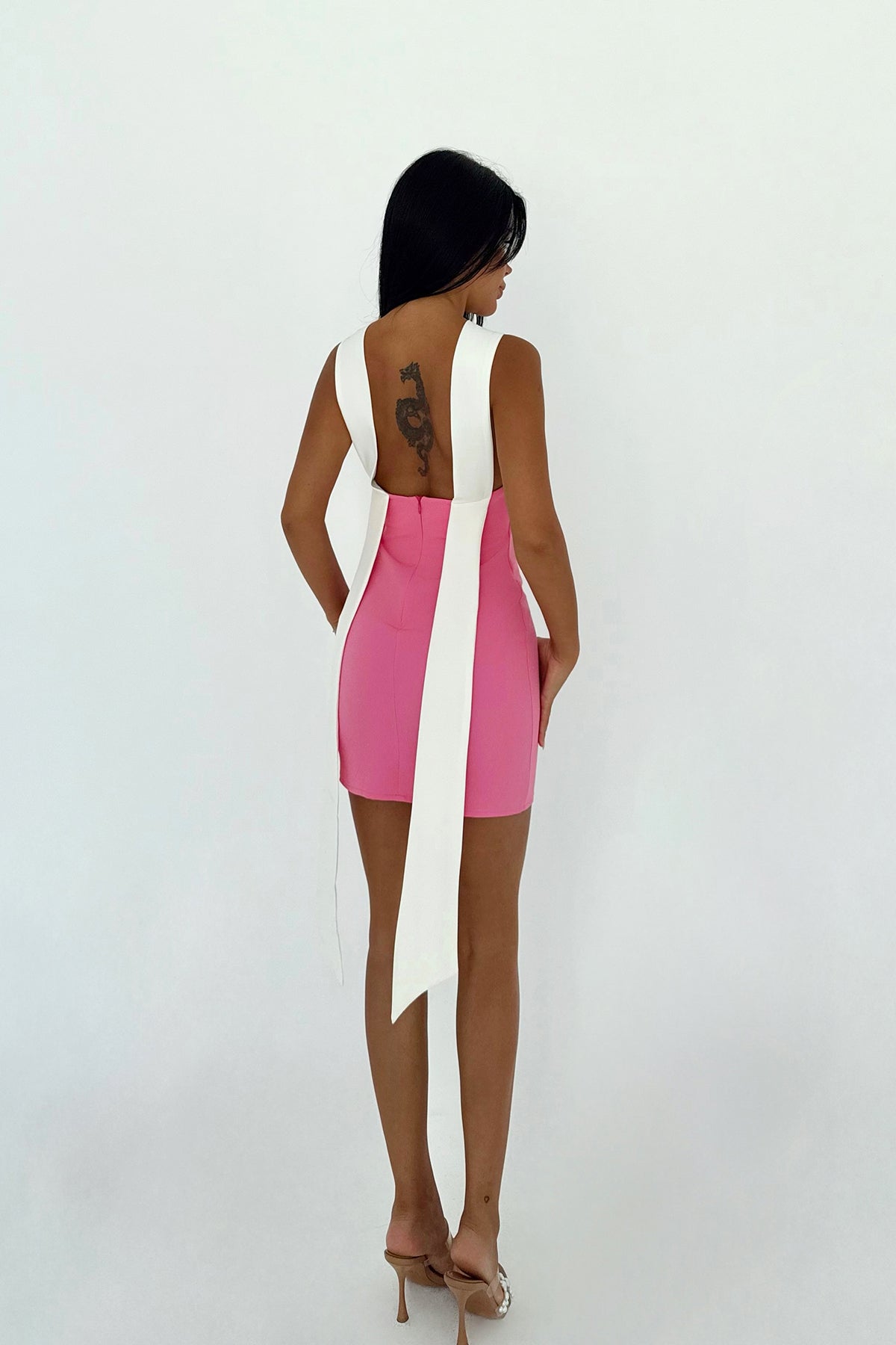 Fuşya Winnie Mini Elbise ATE-3336
