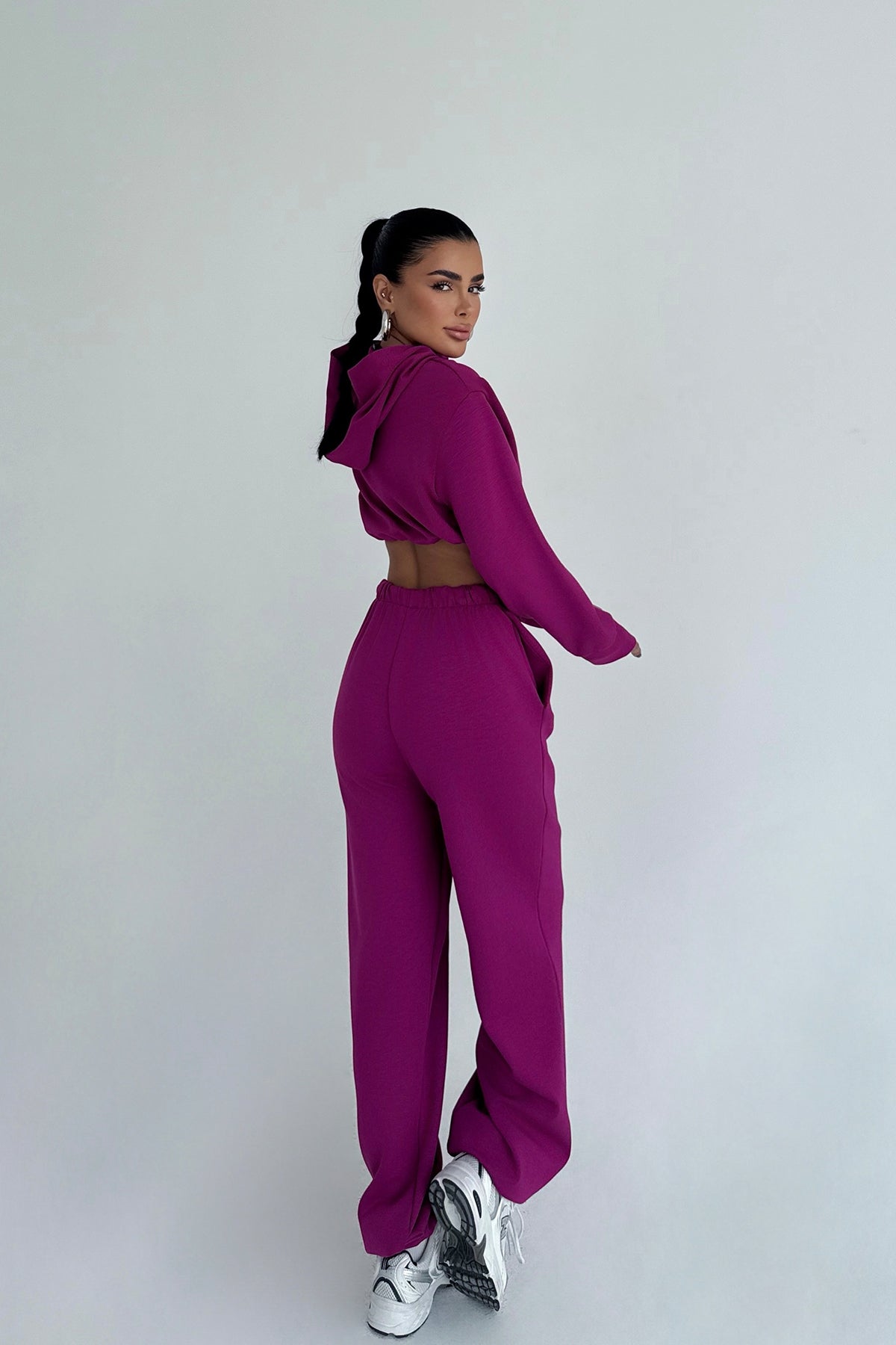 Fuşya Farhi Bağlamalı Eşofman Takımı ATE-2331