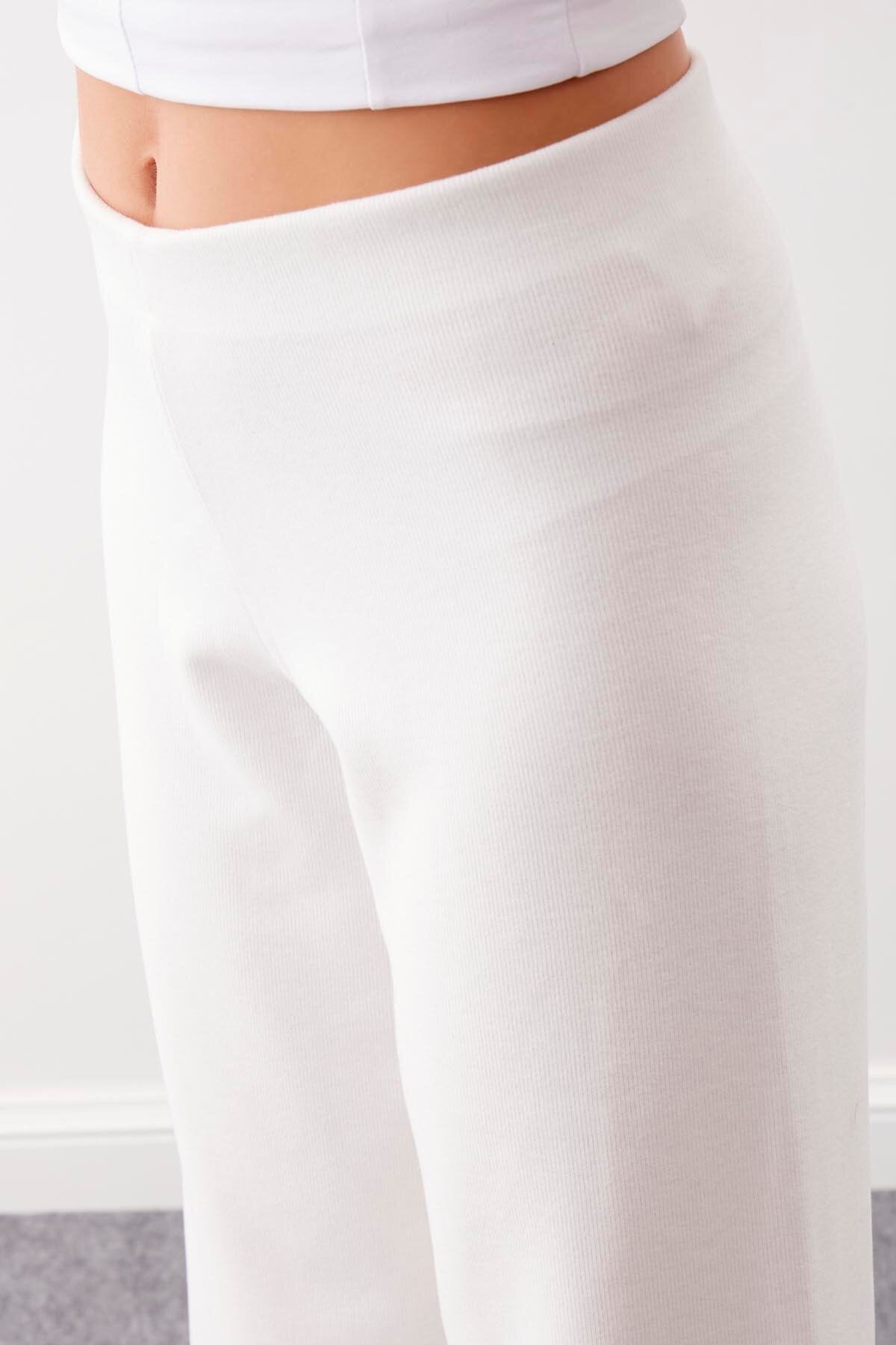 Geniş Paça Örme Pantolon