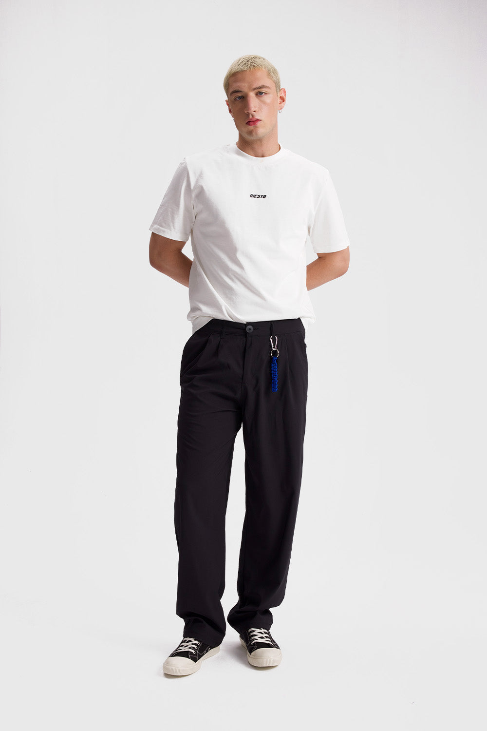 GIESTO RELAXED FIT T-SHIRT - BEYAZ S