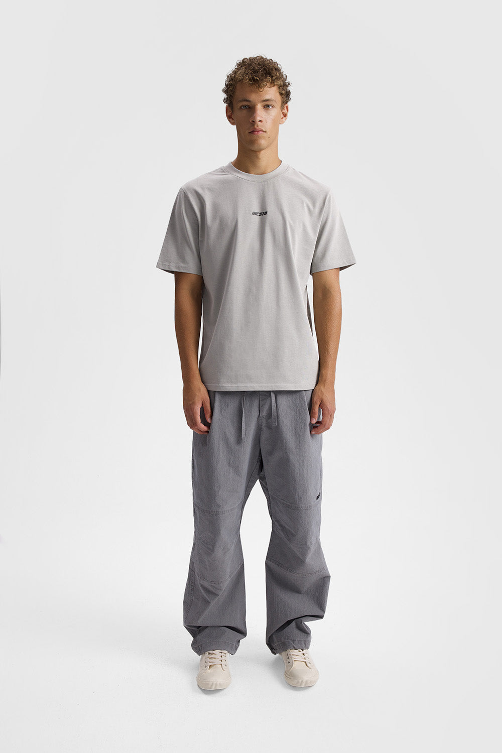 GIESTO RELAXED FIT T-SHIRT - GRİ L