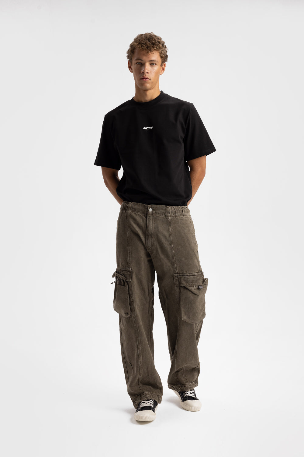 GIESTO RELAXED FIT T-SHIRT - SİYAH M