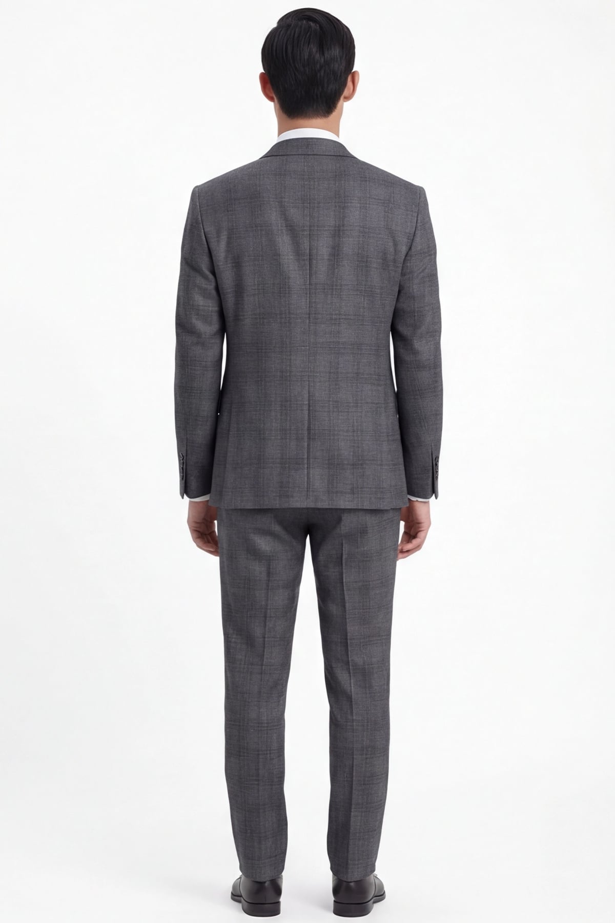 Giotelli Erkek Siyah Dar Kesim Slim Fit Viskon Dokuma Normal Bel 10 Drop Yelekli Klasik Takım Elbise