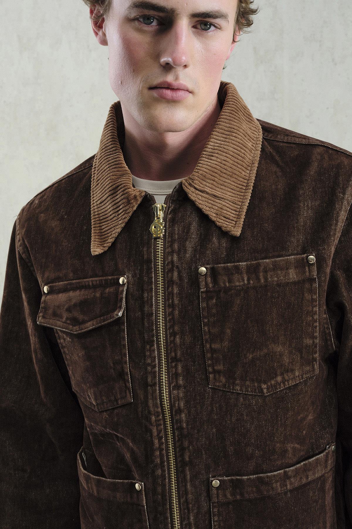 GOLD DETAYLI KAHVERENGİ CEKET