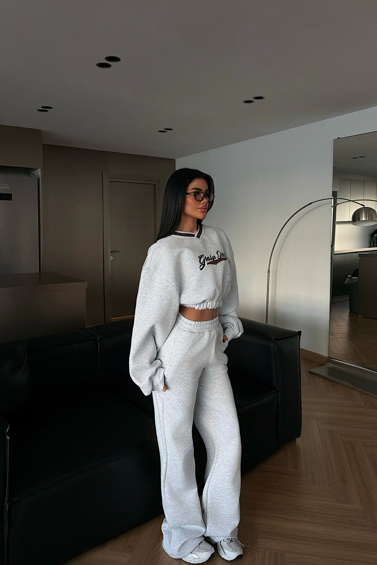 Gri Giaspy Eşofman Takımı ATE-4292