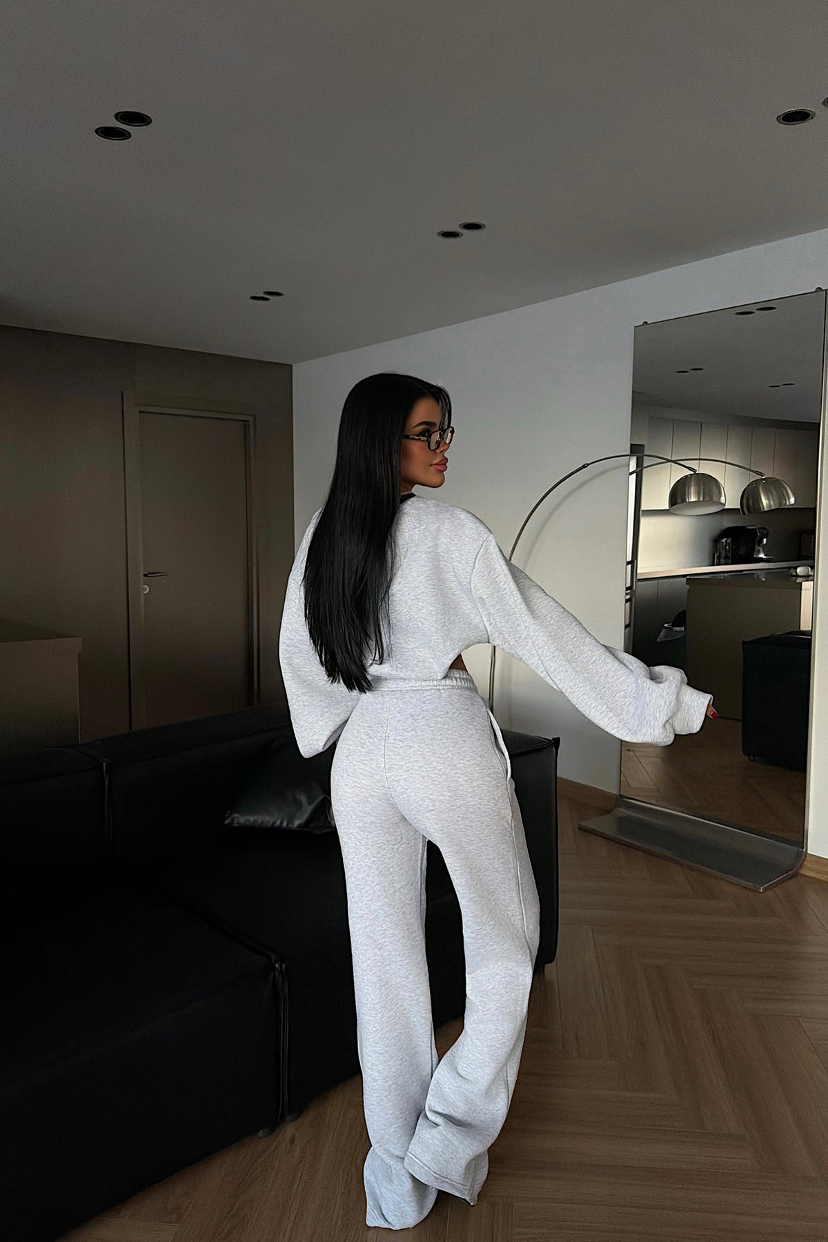 Gri Giaspy Eşofman Takımı ATE-4292