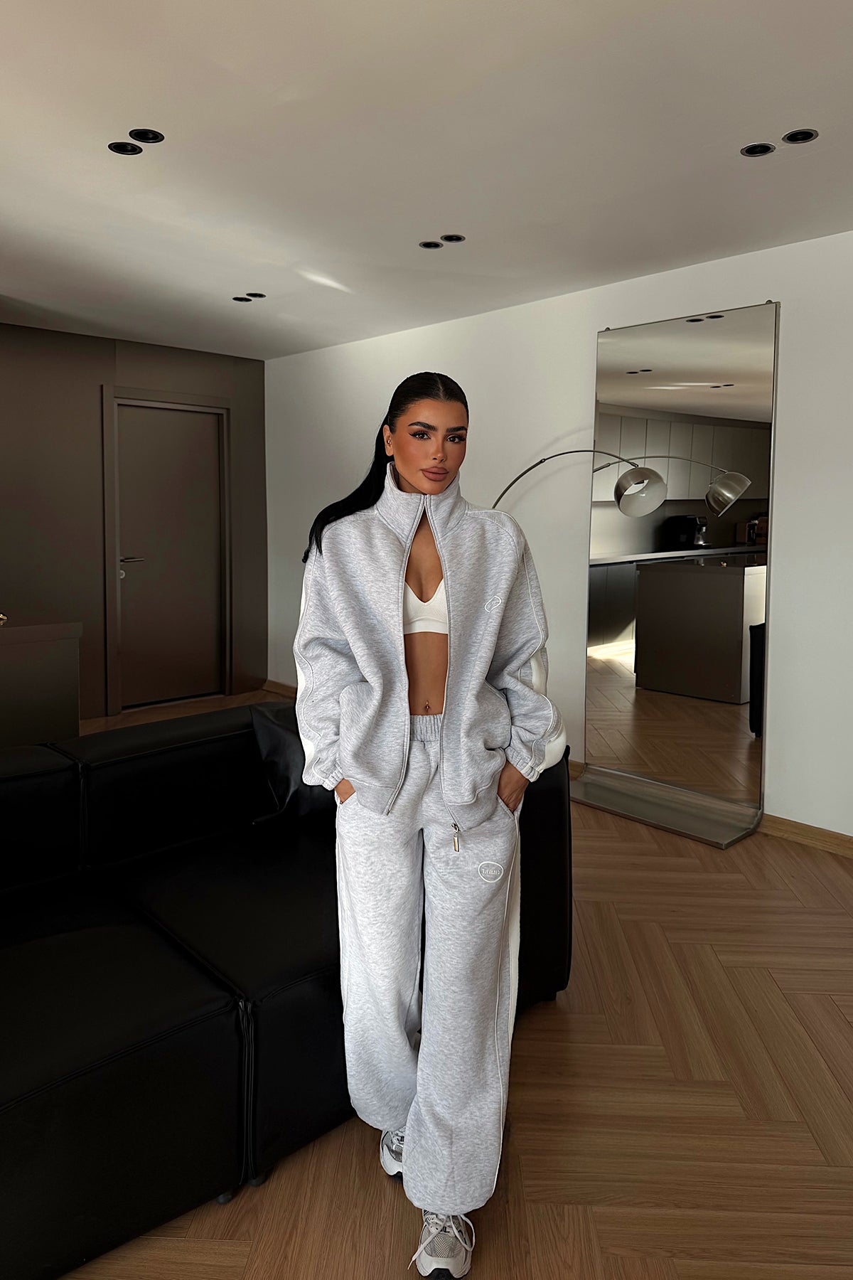 Gri Gionna Eşofman Takımı ATE-4351