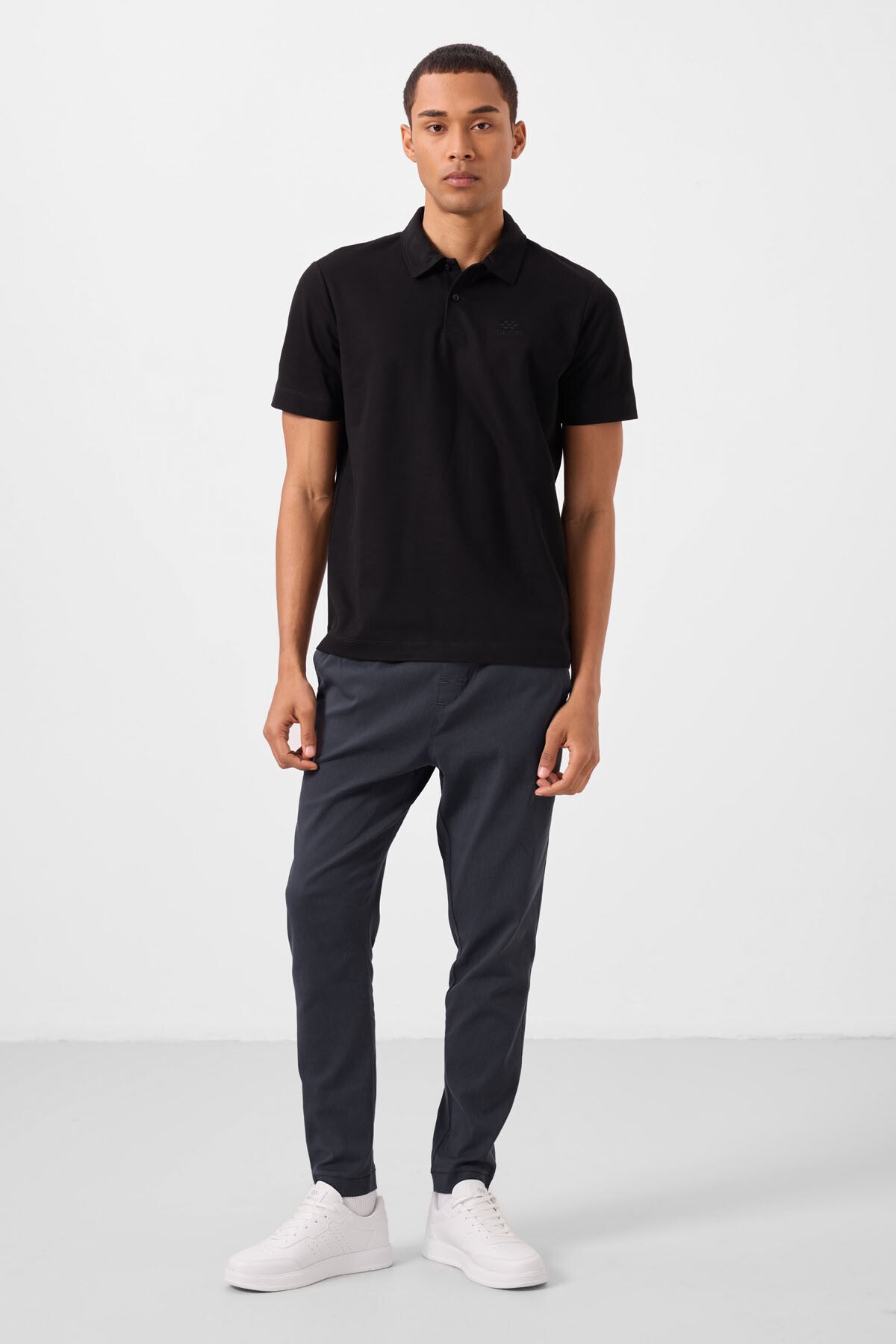 Gri Standart Fit Dokuma Hafif Esnek Chino Erkek Pantolon - 82180