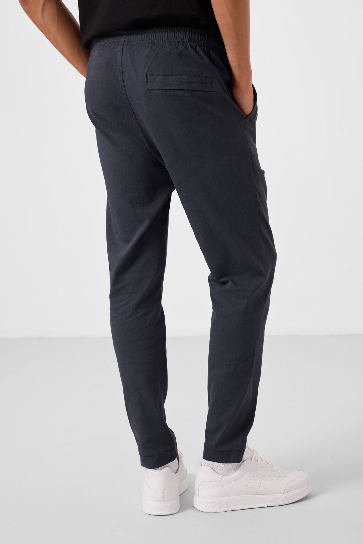 Gri Standart Fit Dokuma Hafif Esnek Chino Erkek Pantolon - 82180
