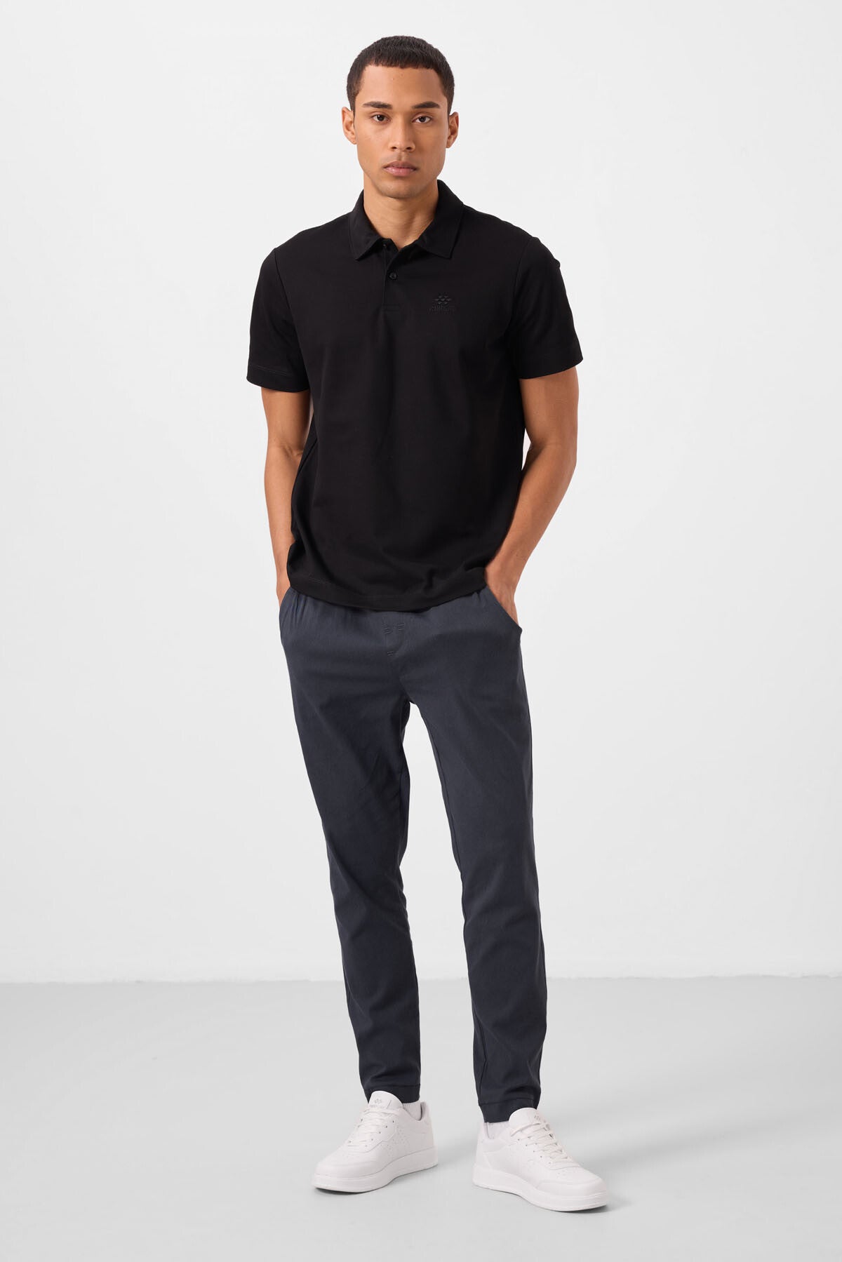 Gri Standart Fit Dokuma Hafif Esnek Chino Erkek Pantolon - 82180