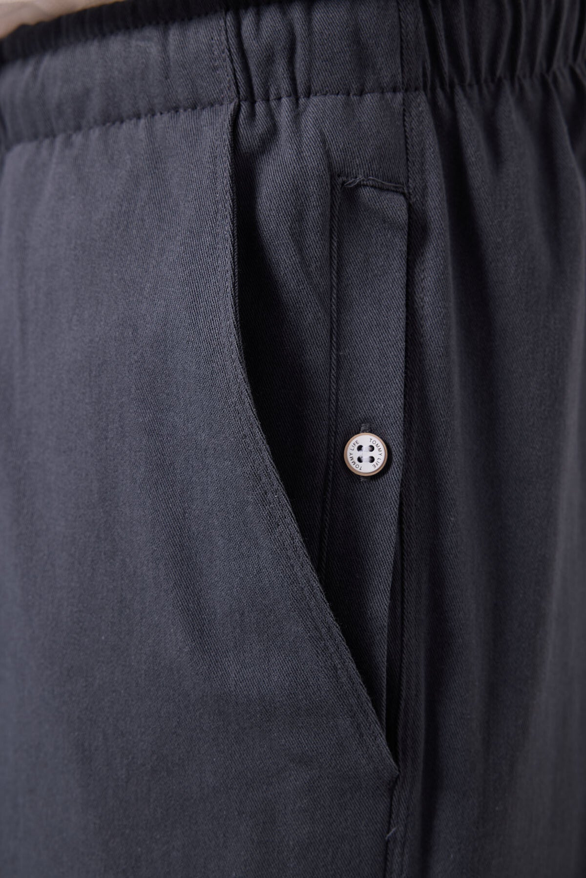 Gri Standart Fit Dokuma Hafif Esnek Chino Erkek Şort - 81291