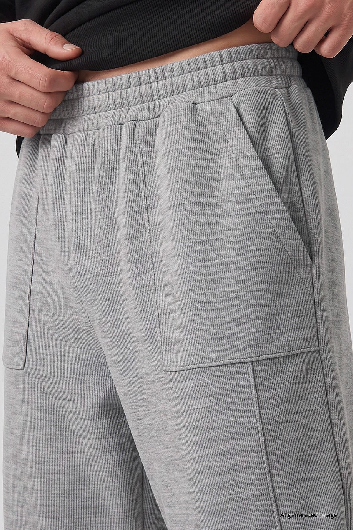 Gri Melanj Balon Fit Erkek Eşofman Alt - 82205