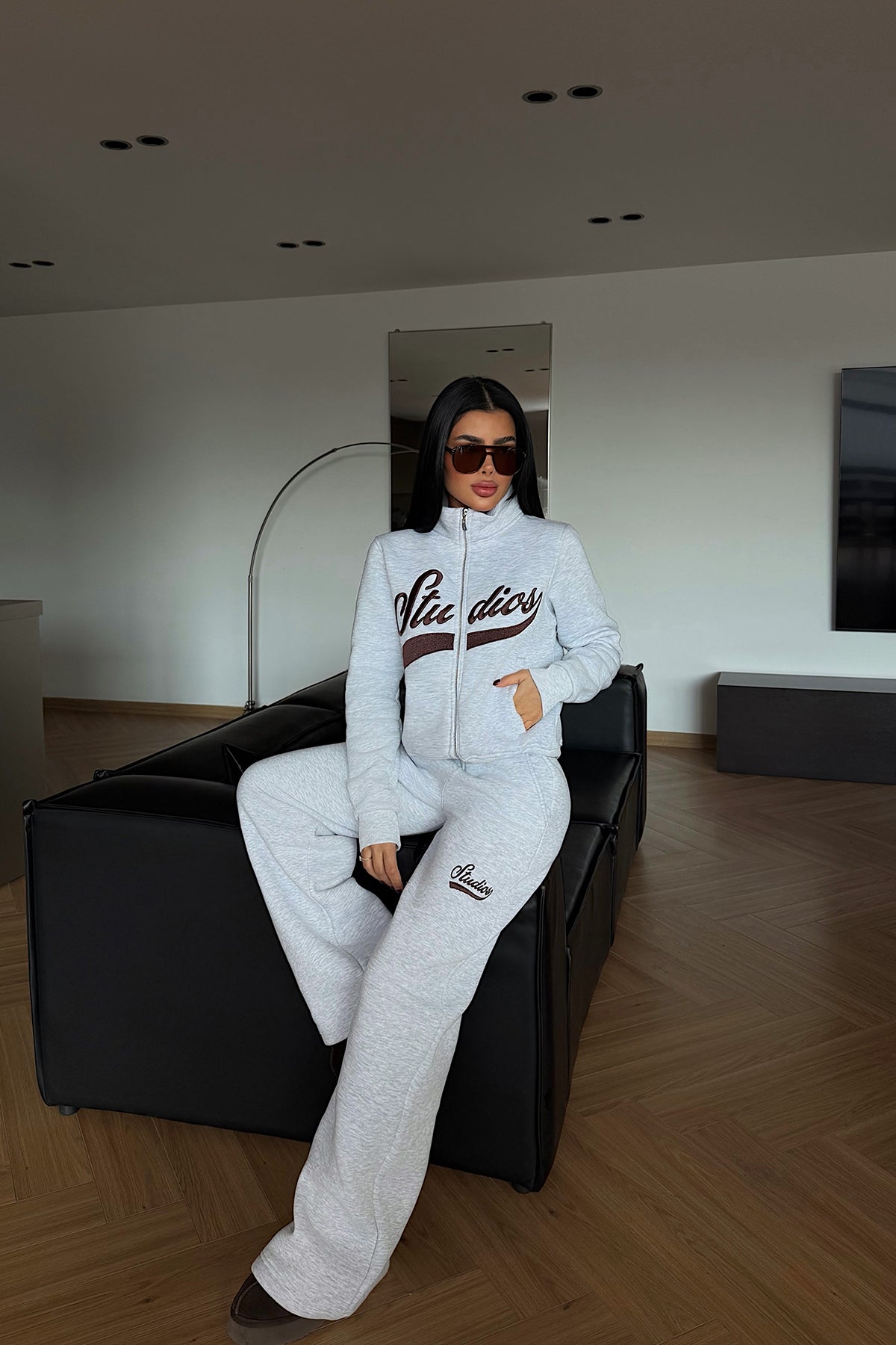 Gri Studioy Eşofman Takım ATE-4177