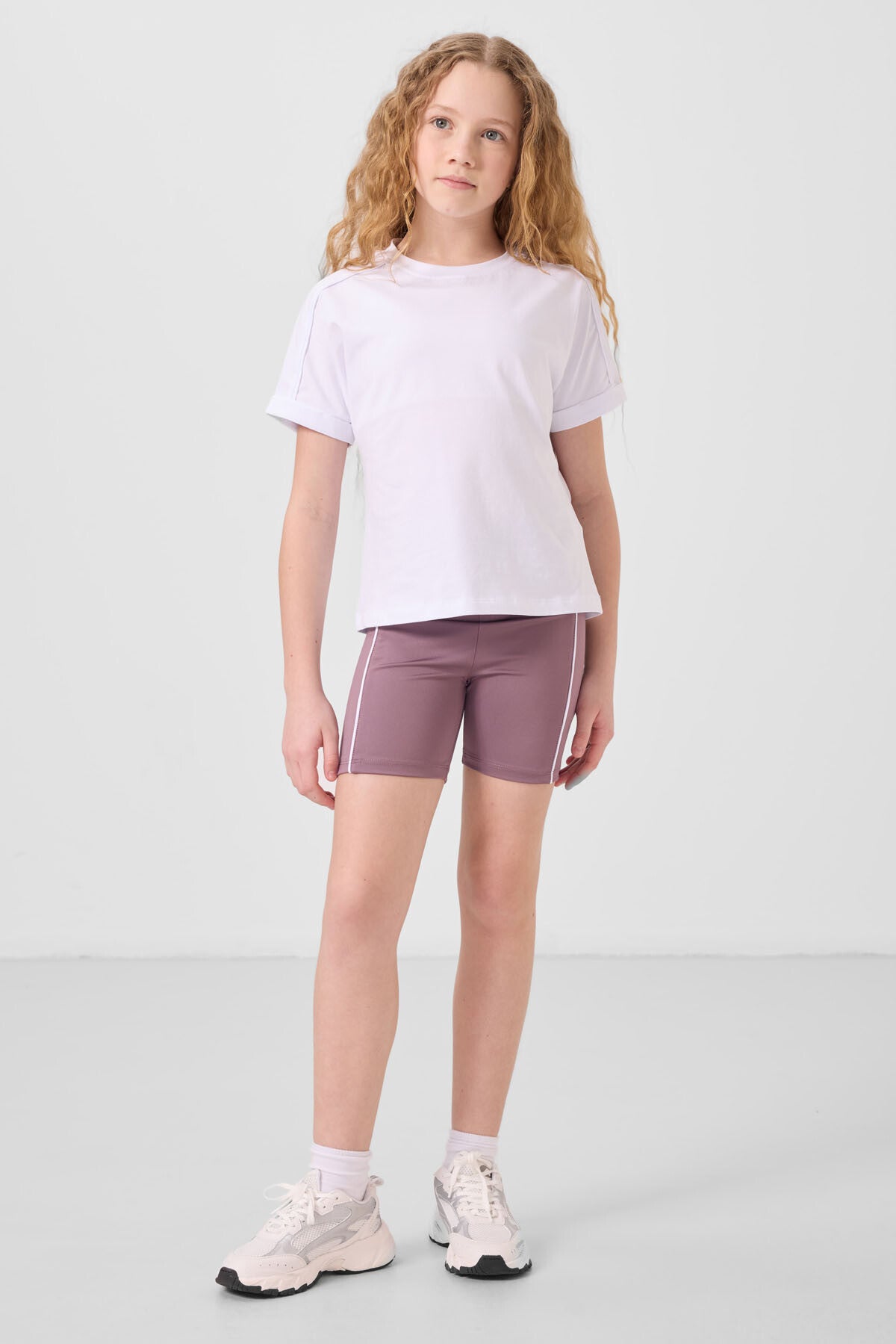 Gül Kurusu Esnek Standart Fit Basic Performans Kız Çocuk Tayt - 75189