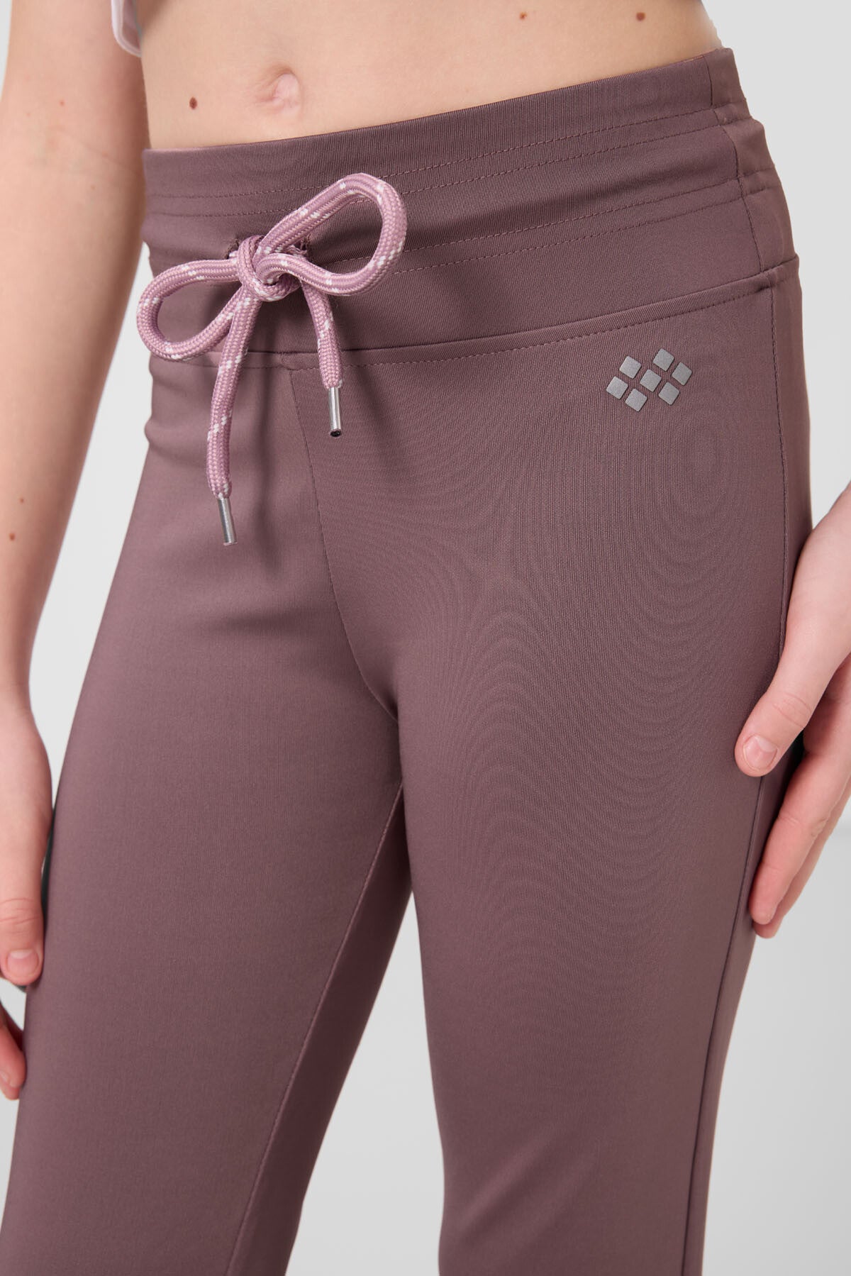 Gül Kurusu Esnek Standart Fit Basic Performans İspanyol Paça Kız Çocuk Tayt - 75193