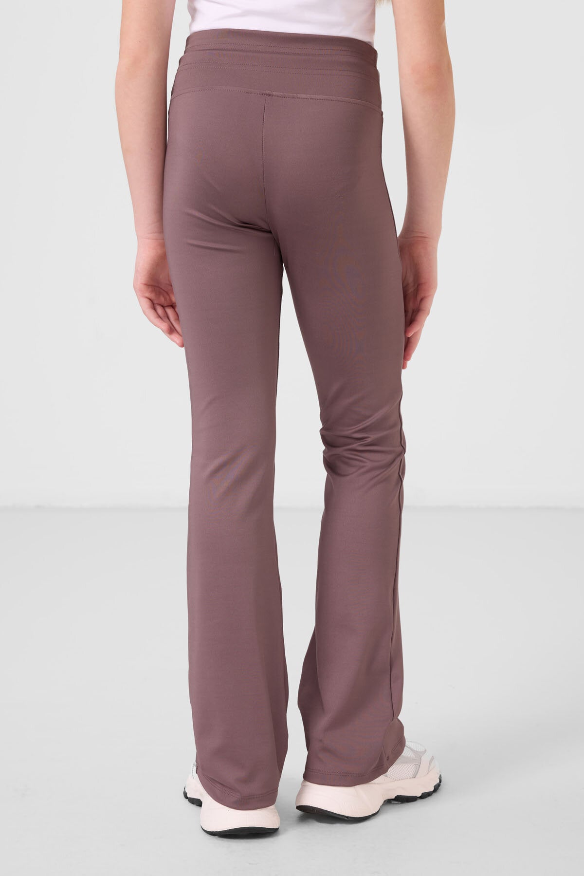 Gül Kurusu Esnek Standart Fit Basic Performans İspanyol Paça Kız Çocuk Tayt - 75193