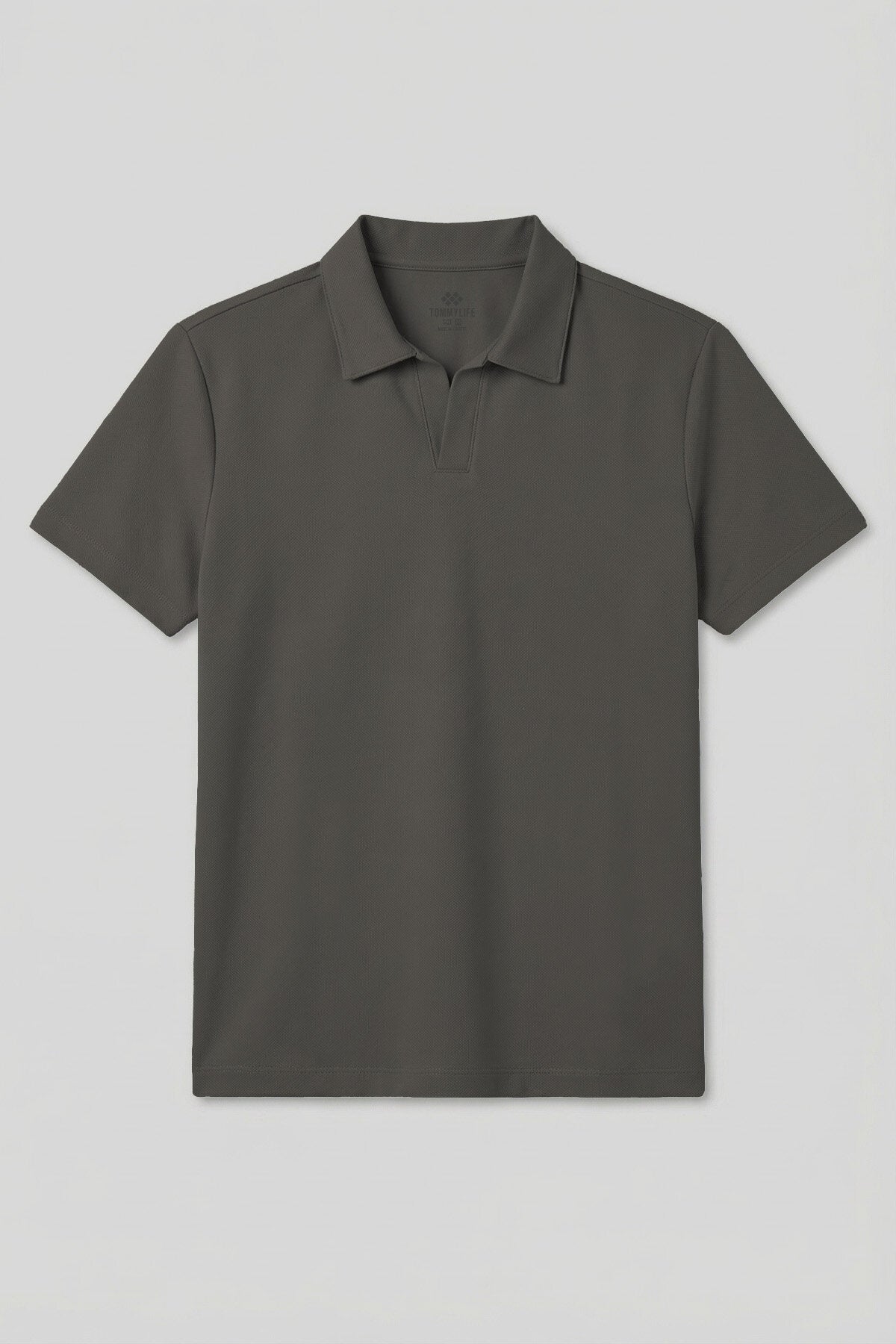 Haki Rahat Form Yumuşak Dokulu Polo Yaka Erkek T-Shirt - 88496