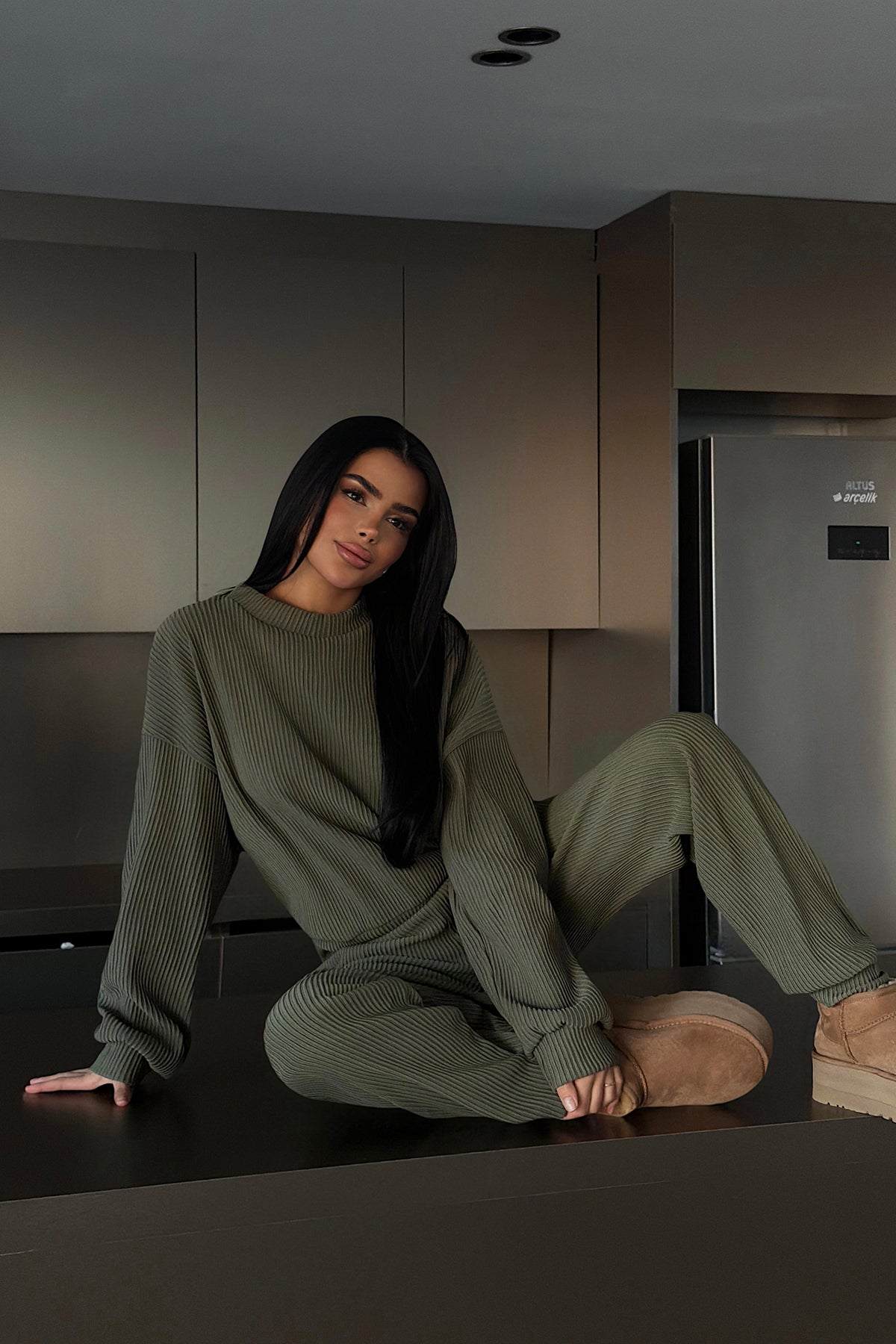 Haki Brimsley Alt Üst Takım ATE-2743