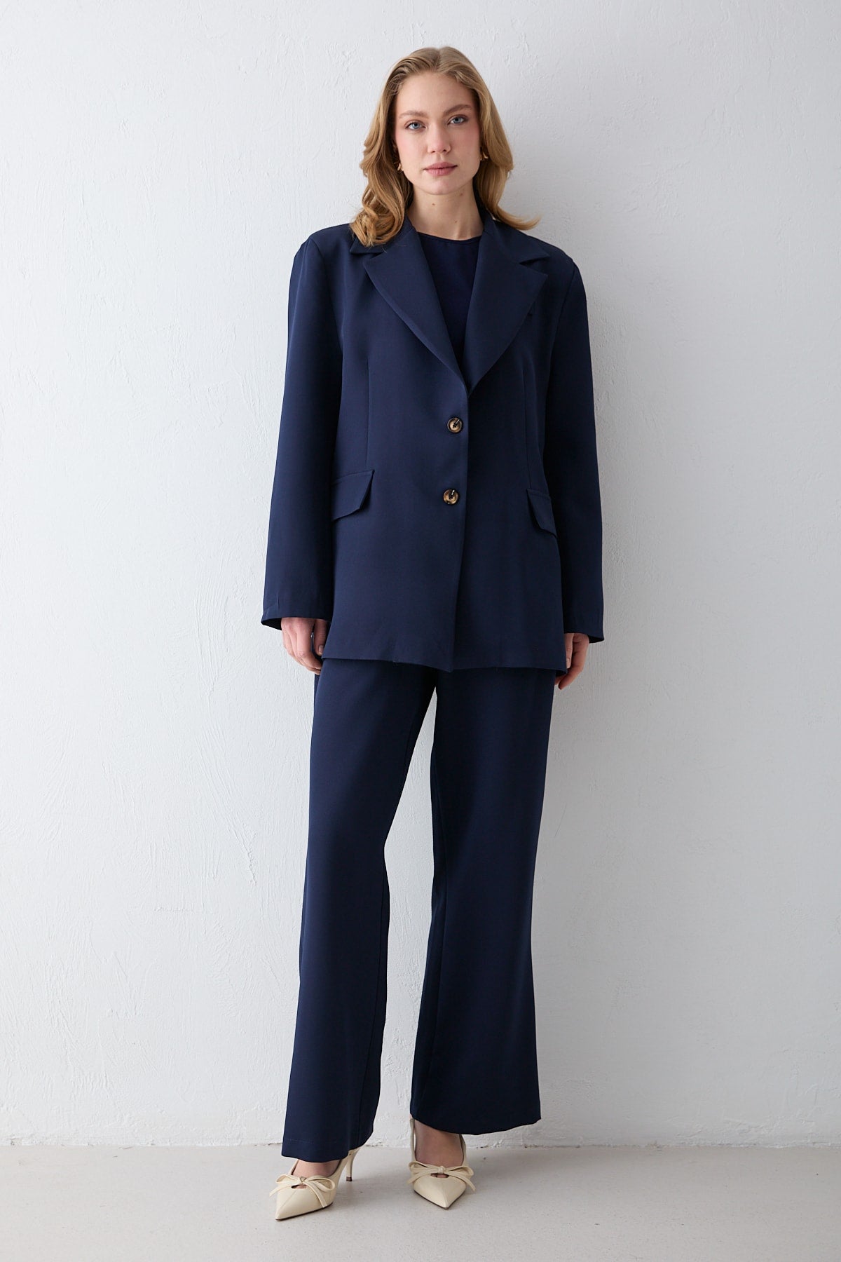 Oversize Ceketli Takım 32-2734