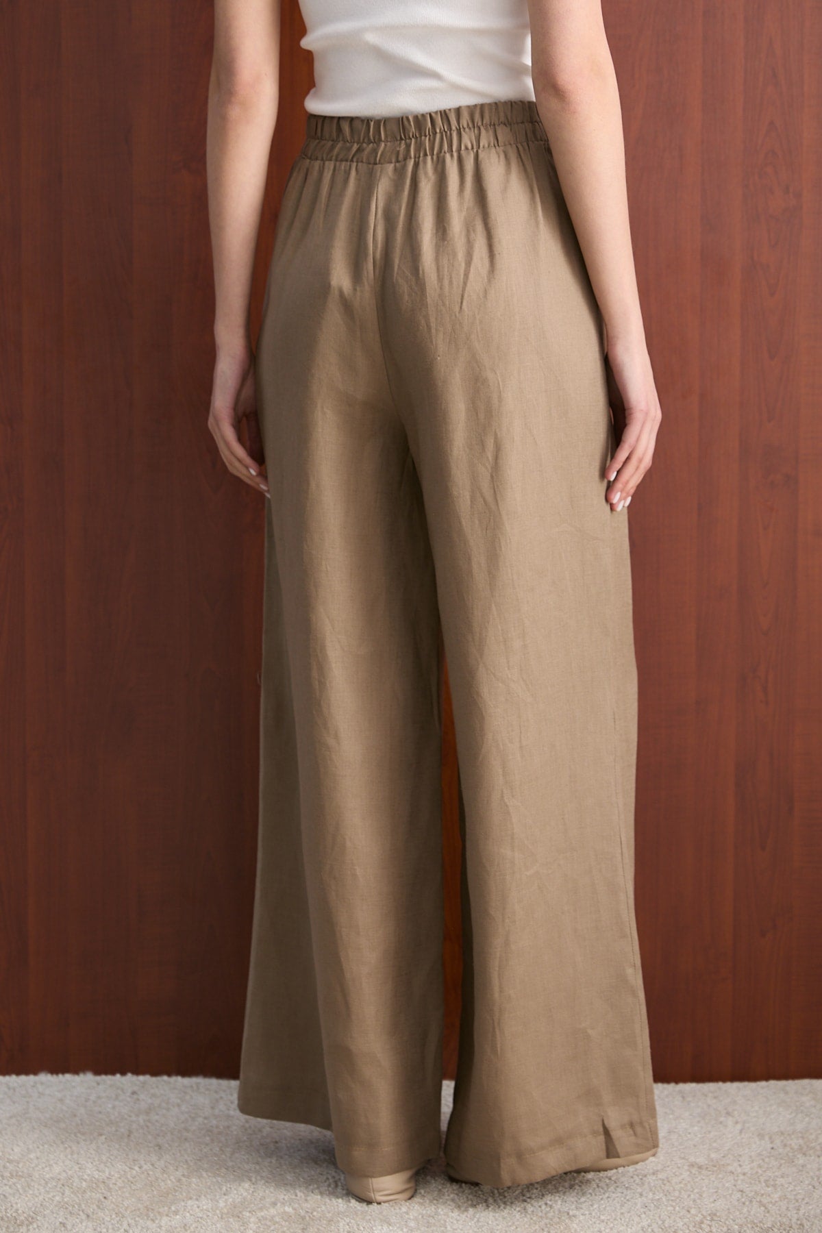 Keten Pantolon 32-2765-1 Kadın Pantolon