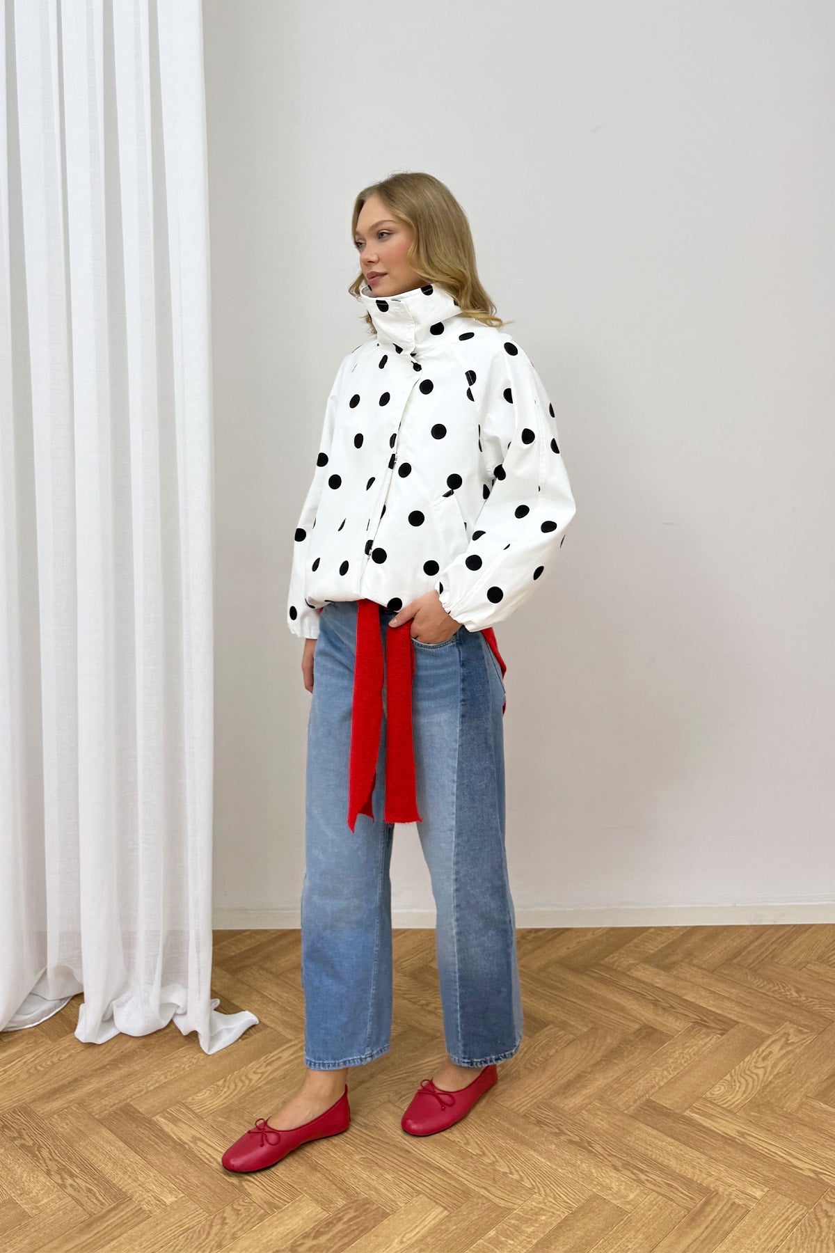 Puantiye Bomber Ceket 12-70208