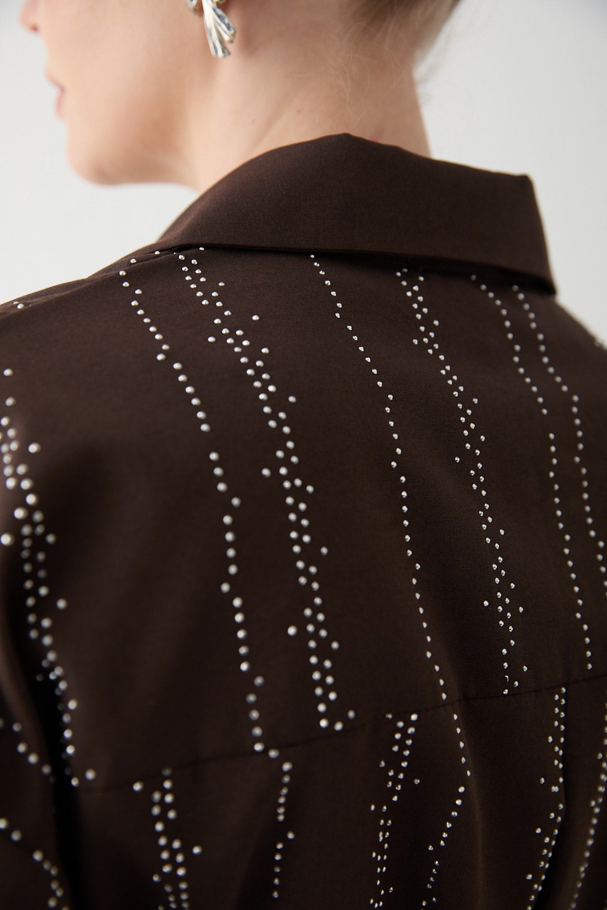 Taşlı Poplin Gömlek 32-2620