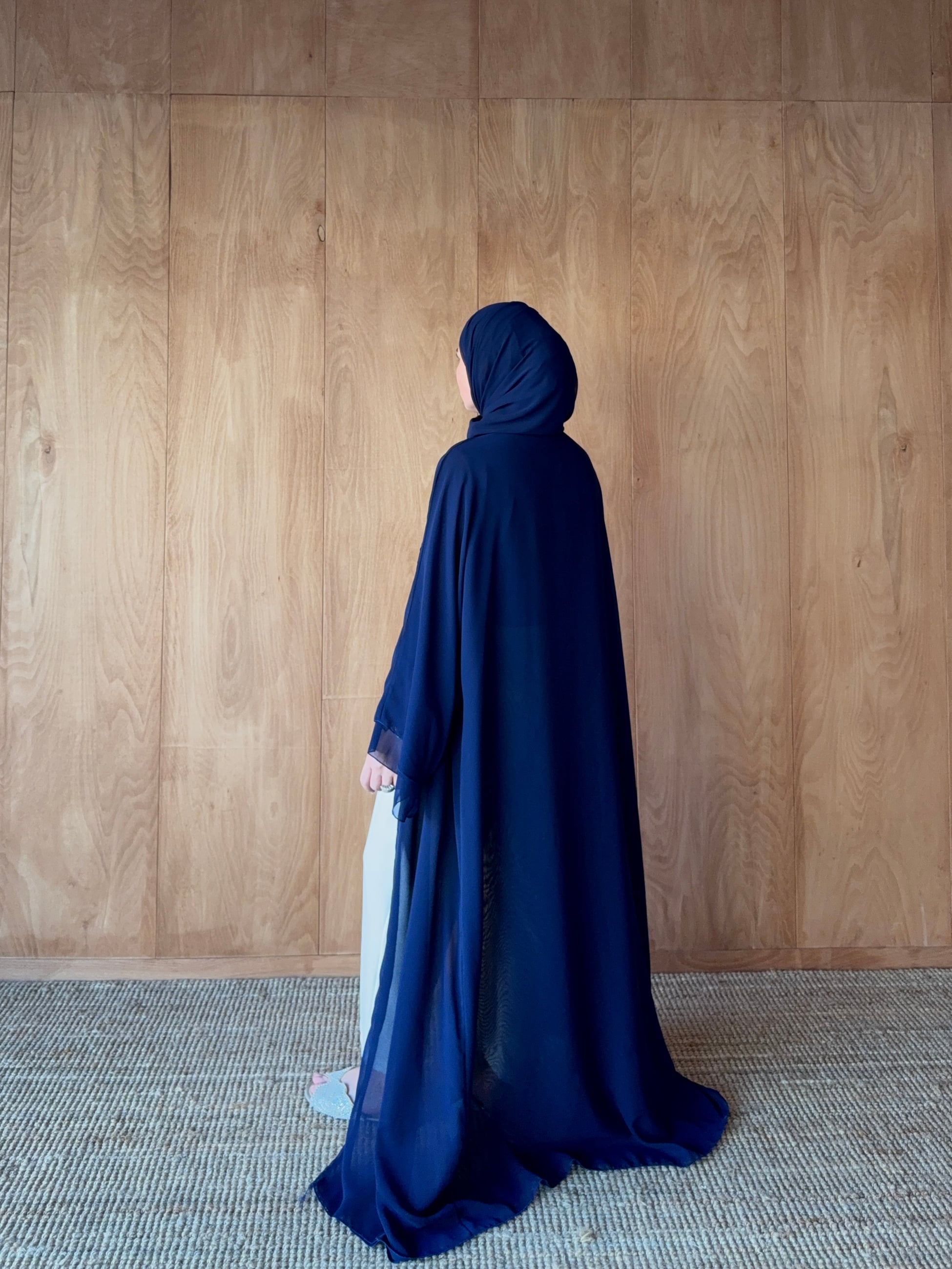 Şallı Şifon Abaya 32-2905