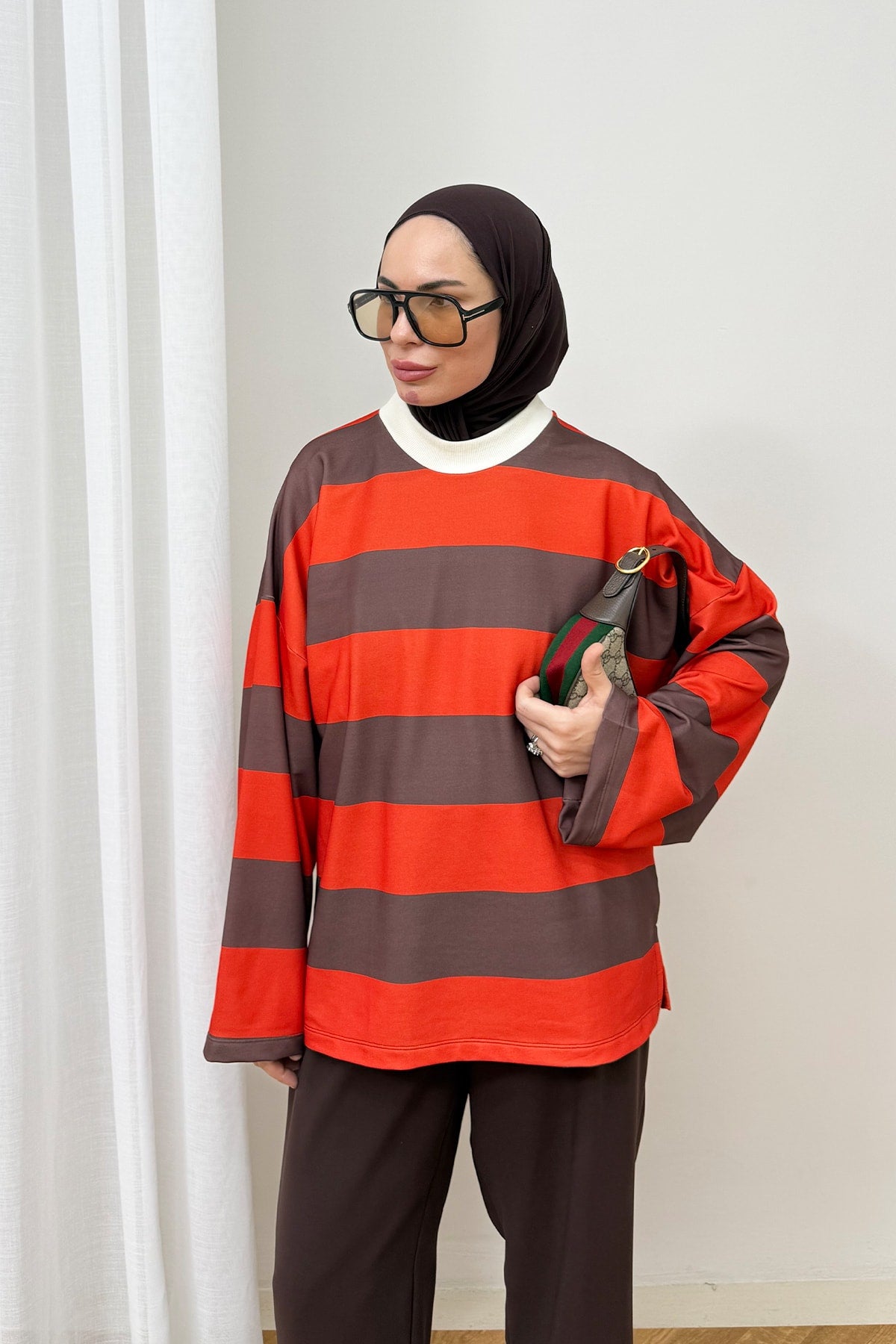 Çizgili Basic Tunik 79-7020