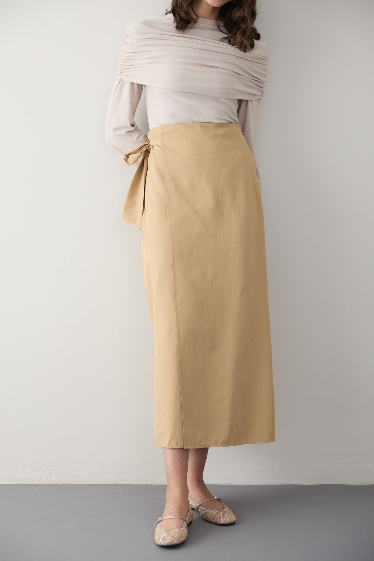 Poplin Bağlamalı Etek 32-2874