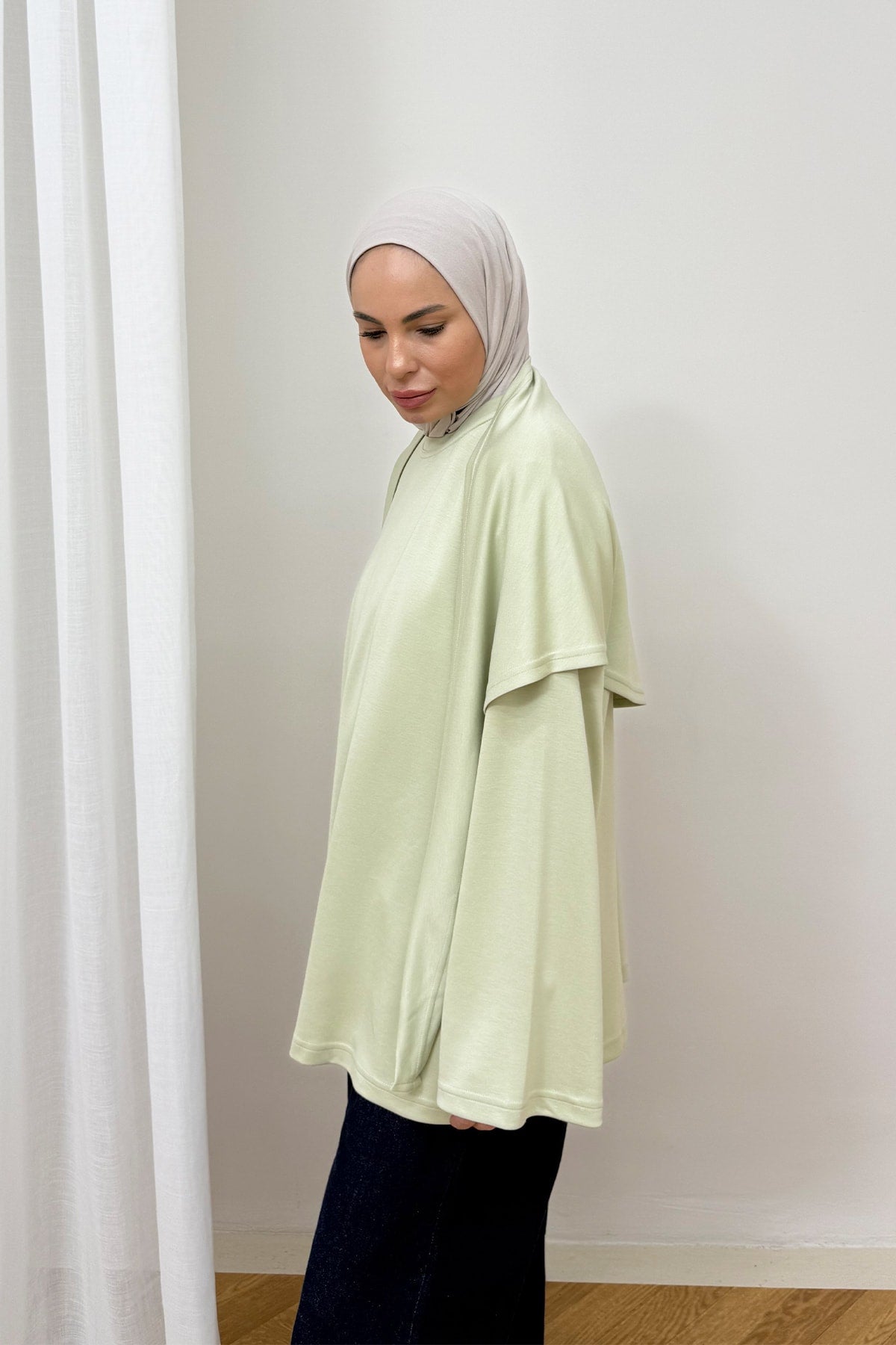 Şal Detaylı Tunik 3-4585