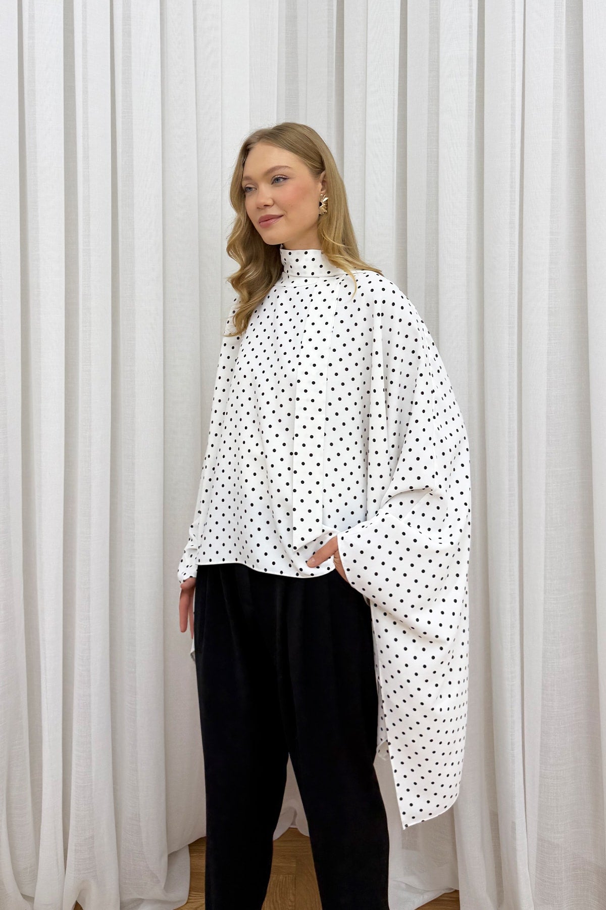 Puantiye Pelerin Tunik 32-2004-1