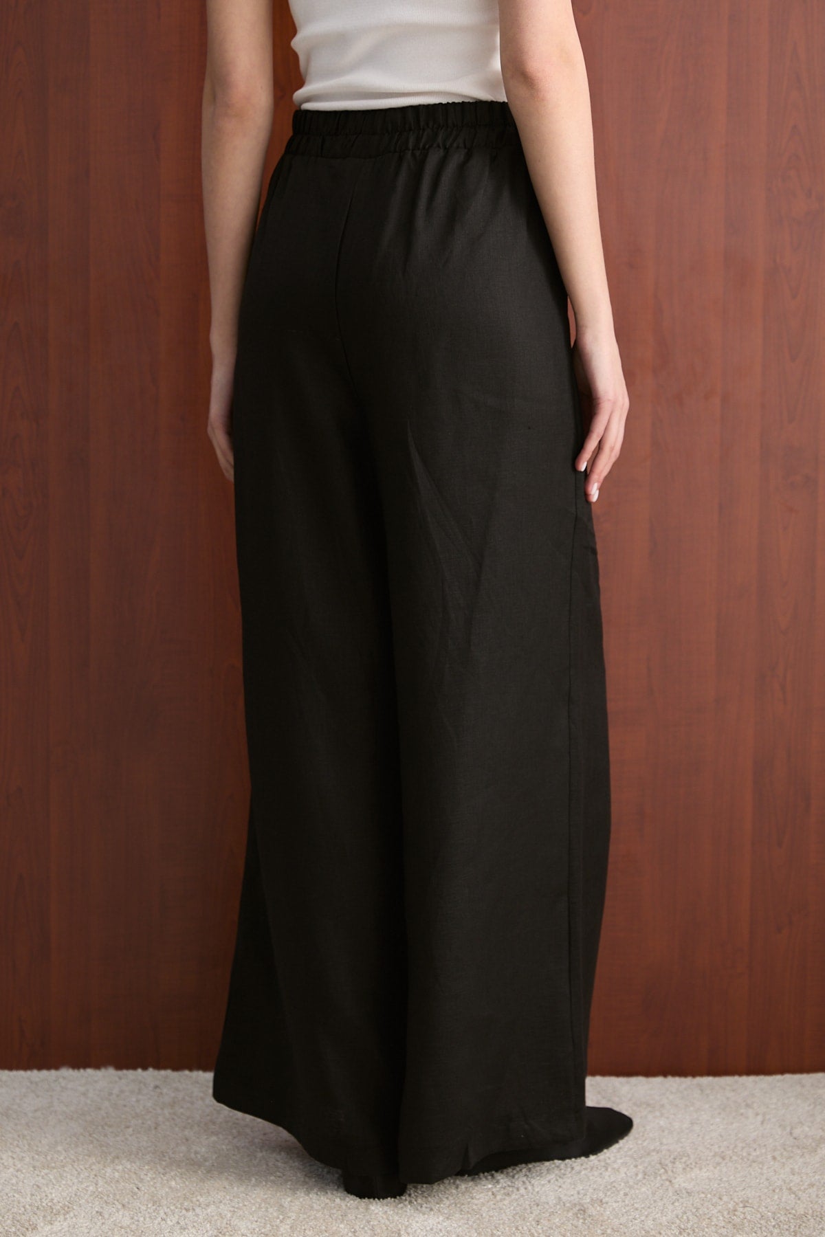 Keten Pantolon 32-2765-1 Kadın Pantolon