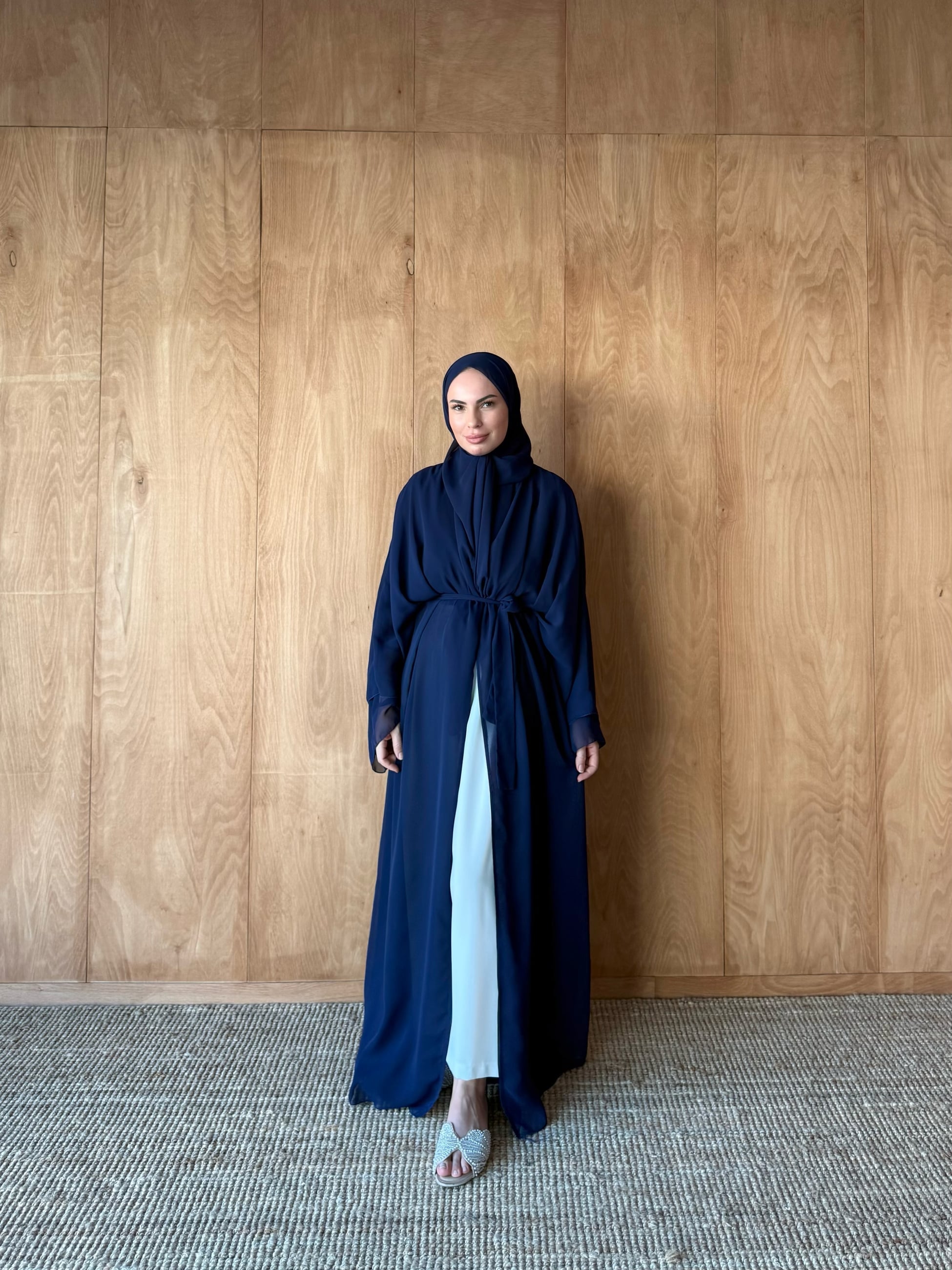 Şallı Şifon Abaya 32-2905
