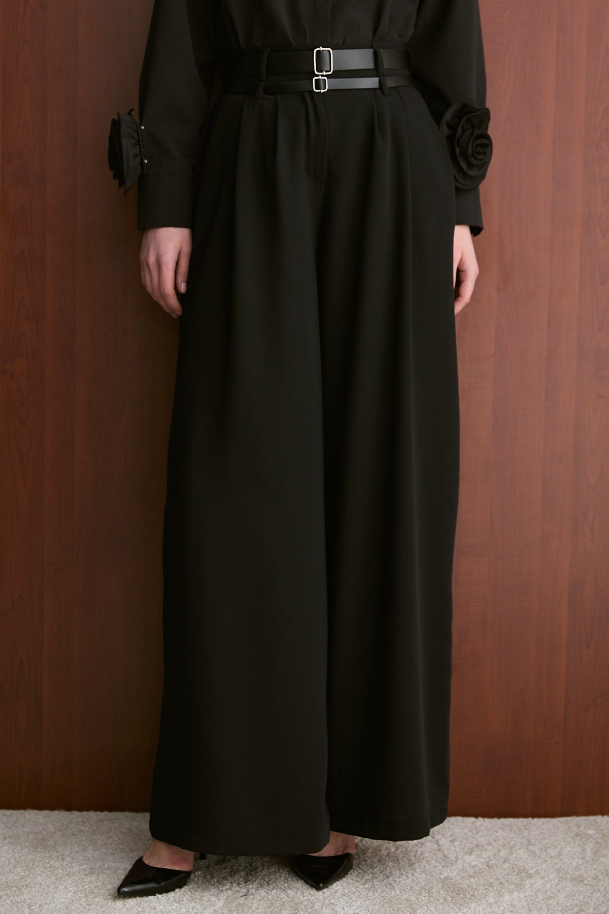 Çift Kemerli Pantolon 32-2740