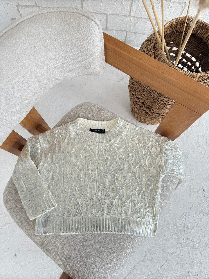 Varaklı Çocuk Triko Kazak 32-7017-1