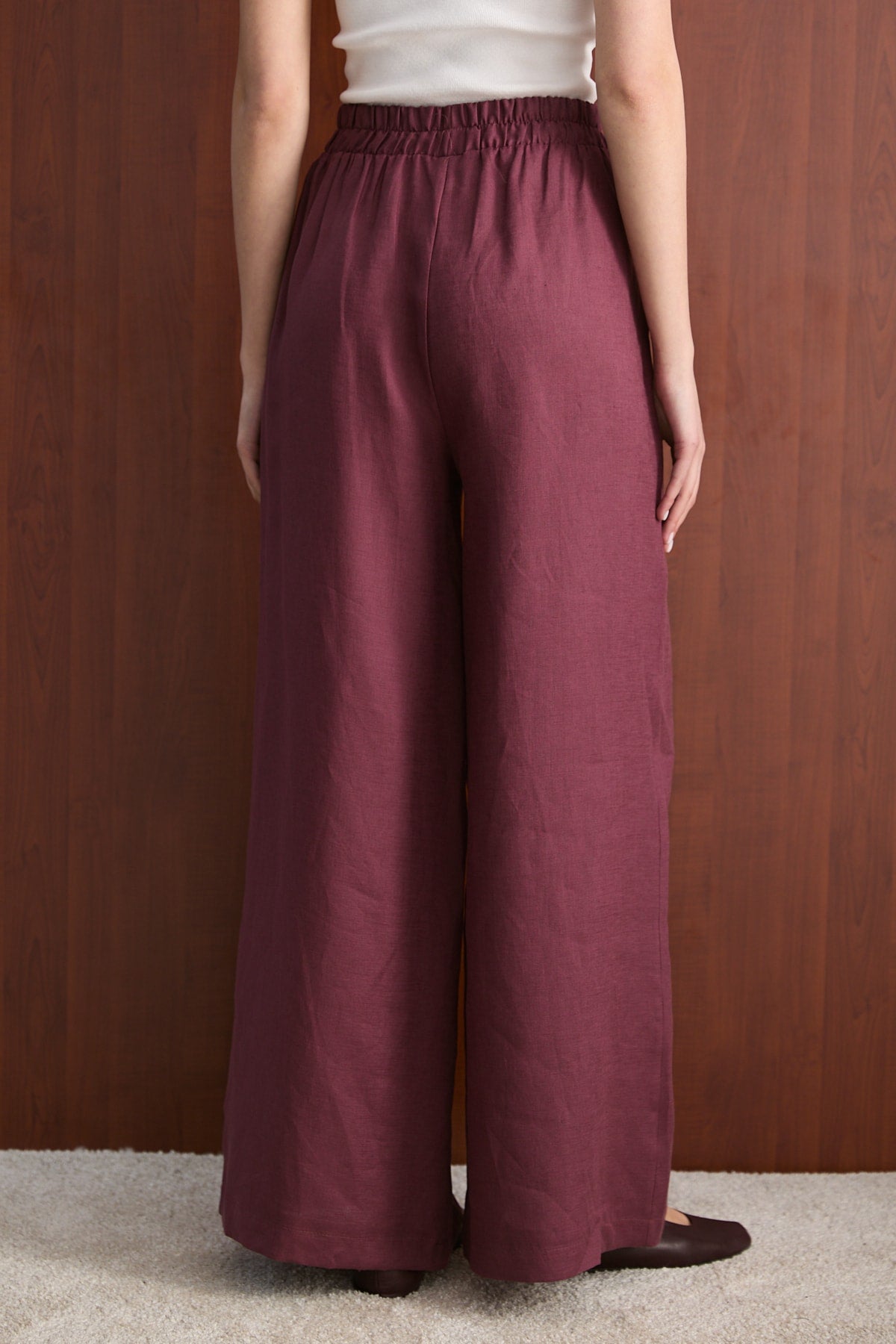 Keten Pantolon 32-2765-1 Kadın Pantolon