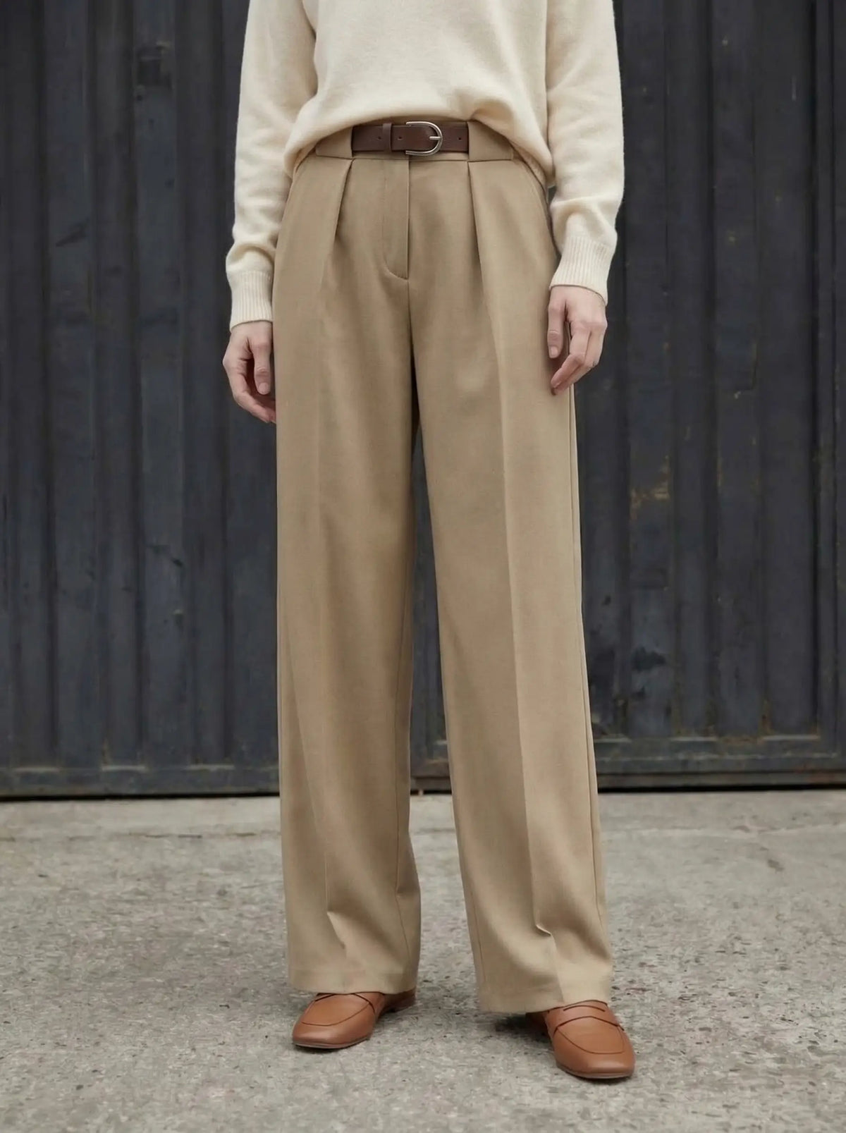 Dess Pantalon Karamel Dokuma Panatolon