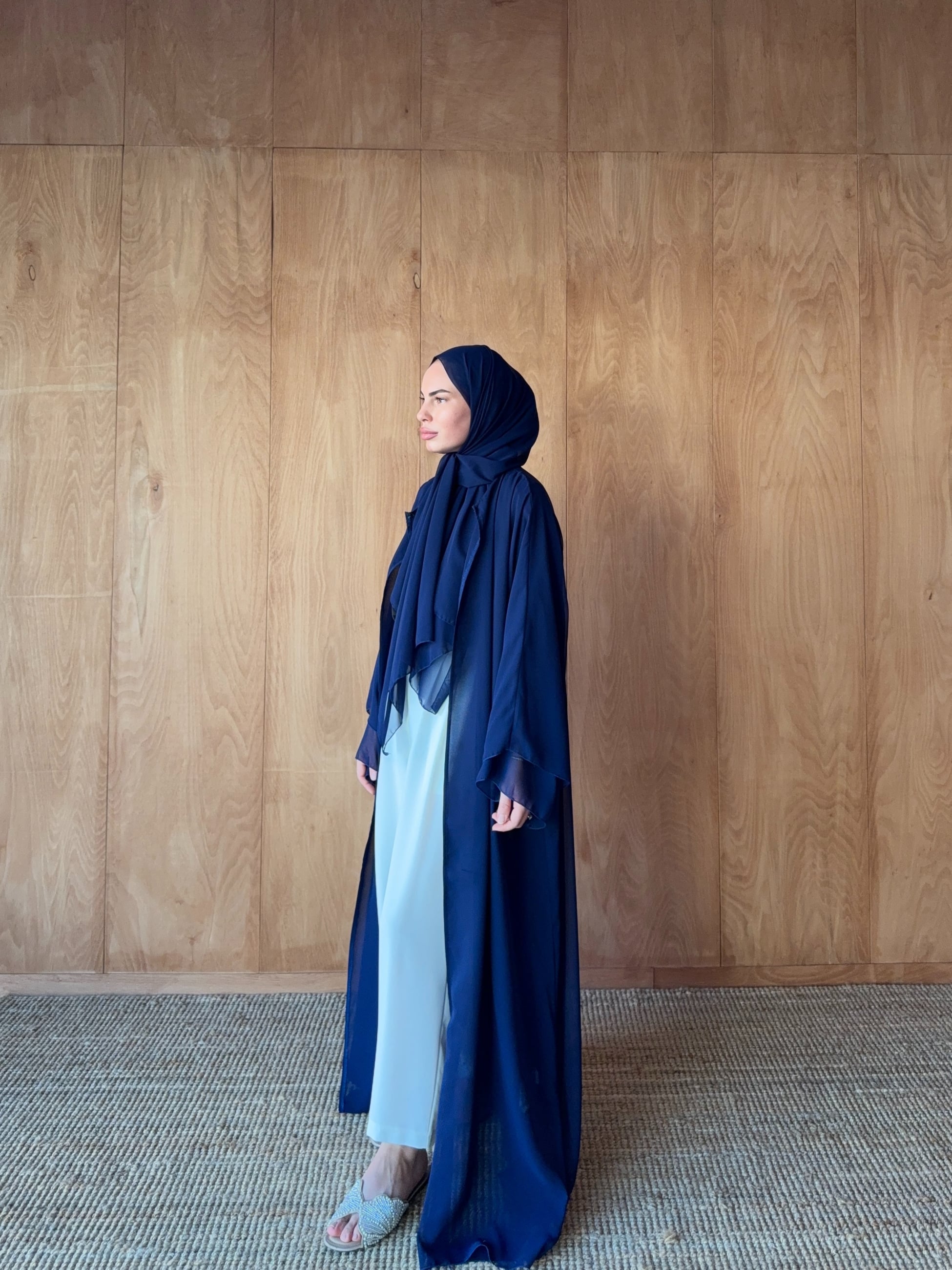 Şallı Şifon Abaya 32-2905