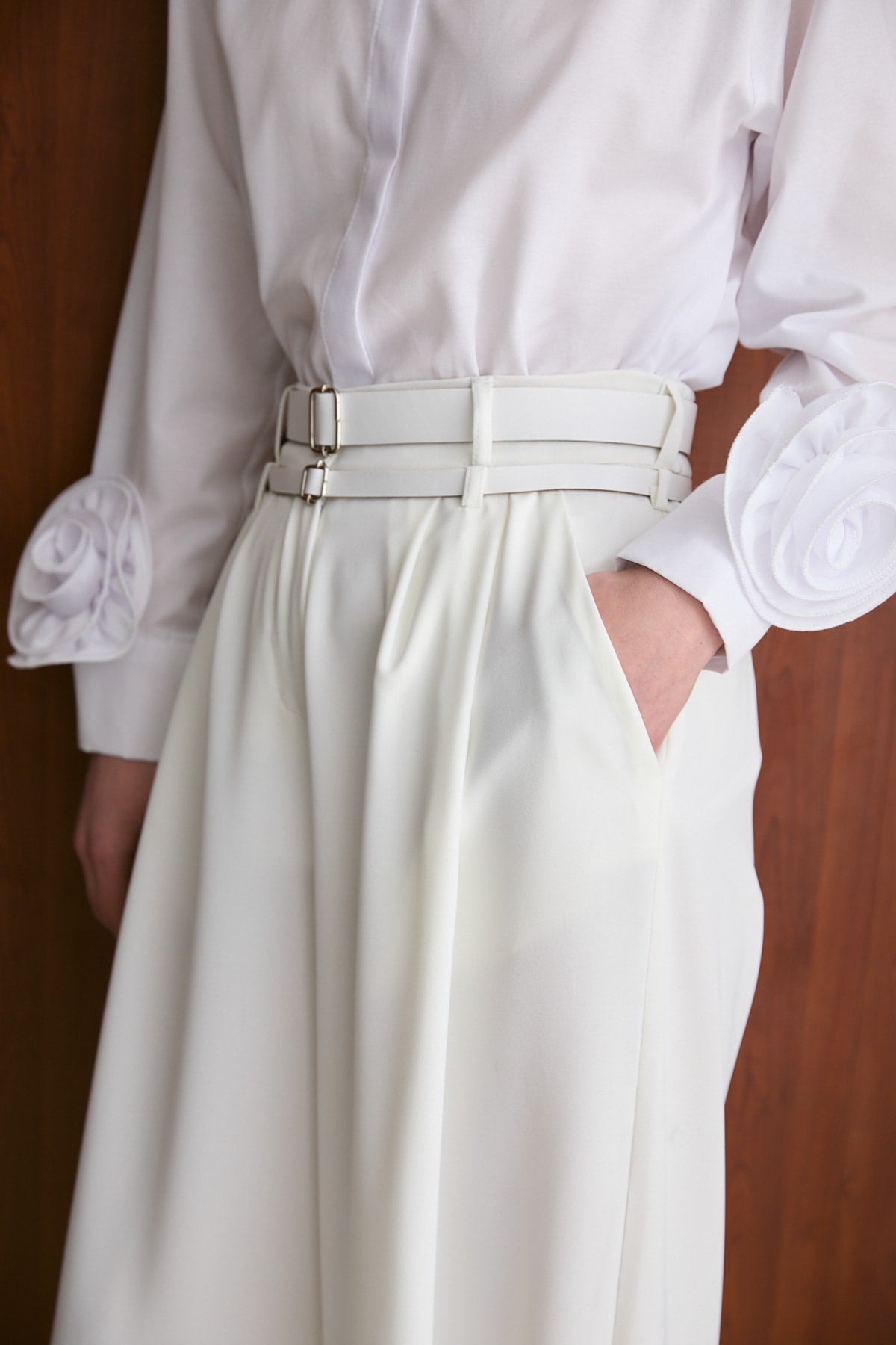 Çift Kemerli Pantolon 32-2740
