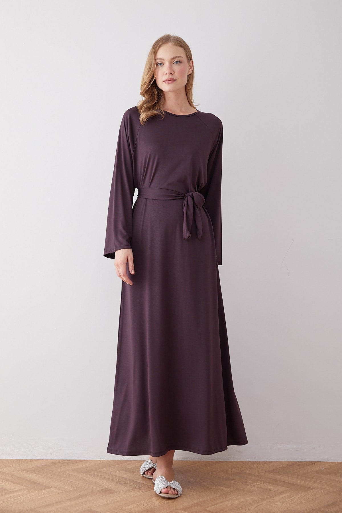 Kuşaklı Elbise 68-6402