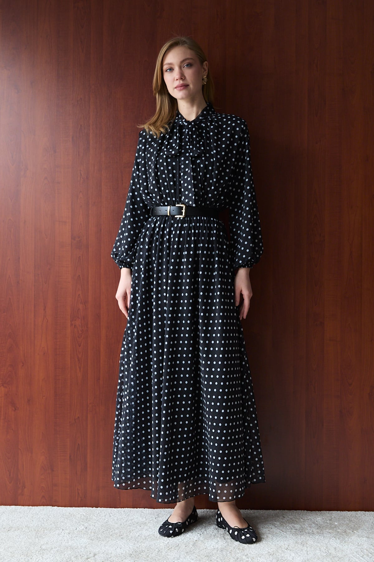 Puantiye Elbise 32-2724