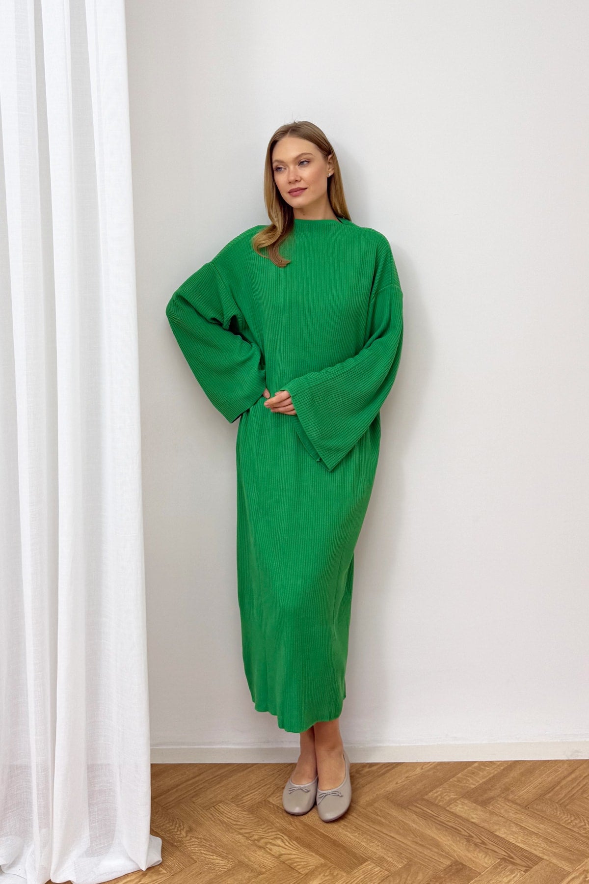 Fitilli Triko Elbise 94-4101