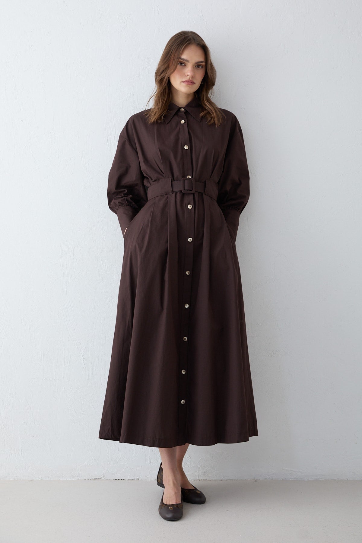 Poplin Elbise 32-2707