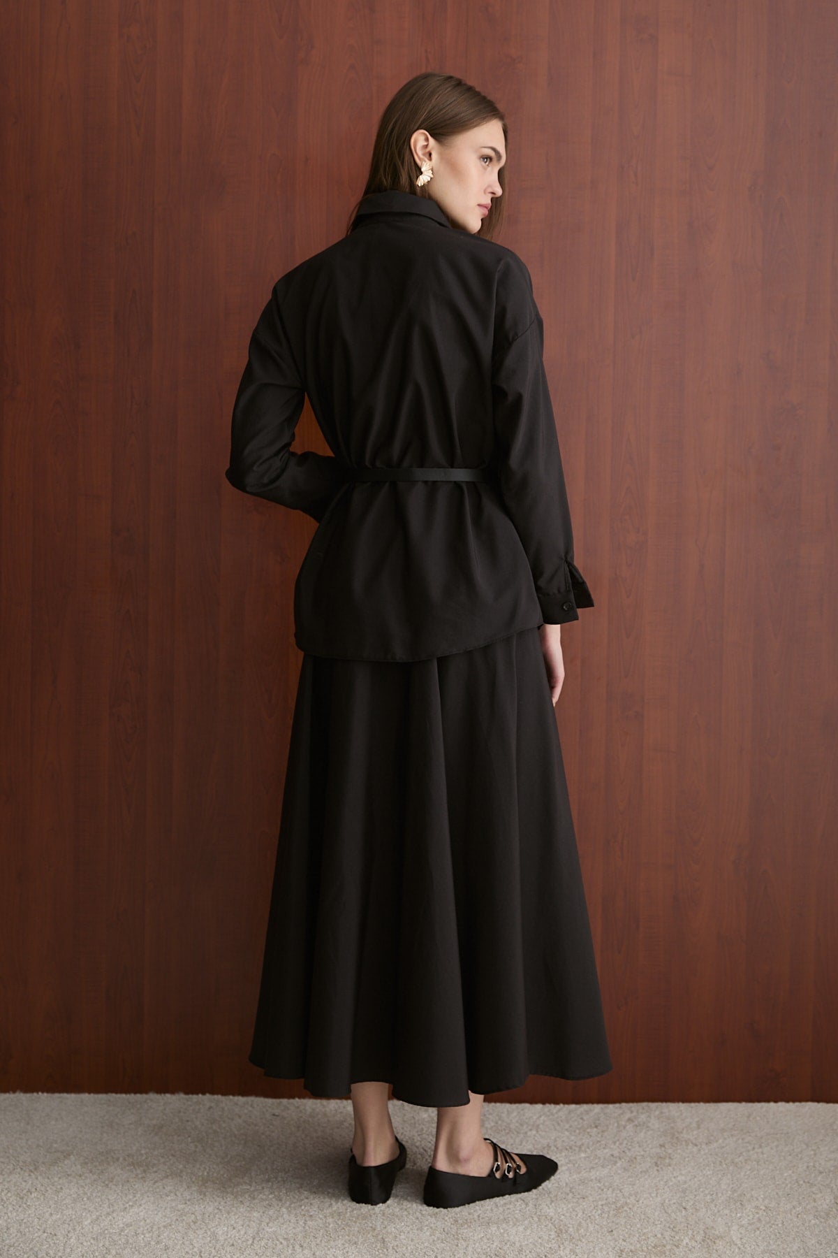 Kemerli Etekli Poplin Takım 32-2603