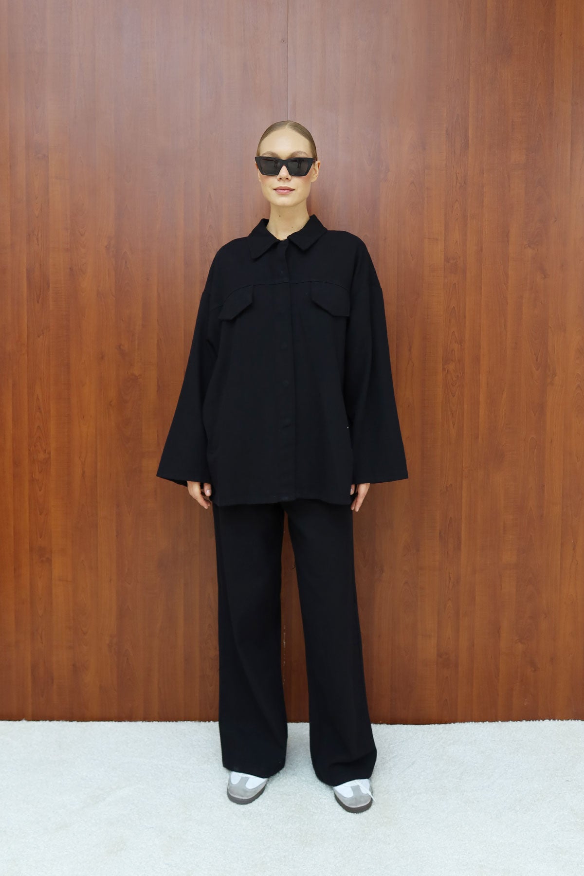 Gabardin Kuşaklı Takım 12-8843