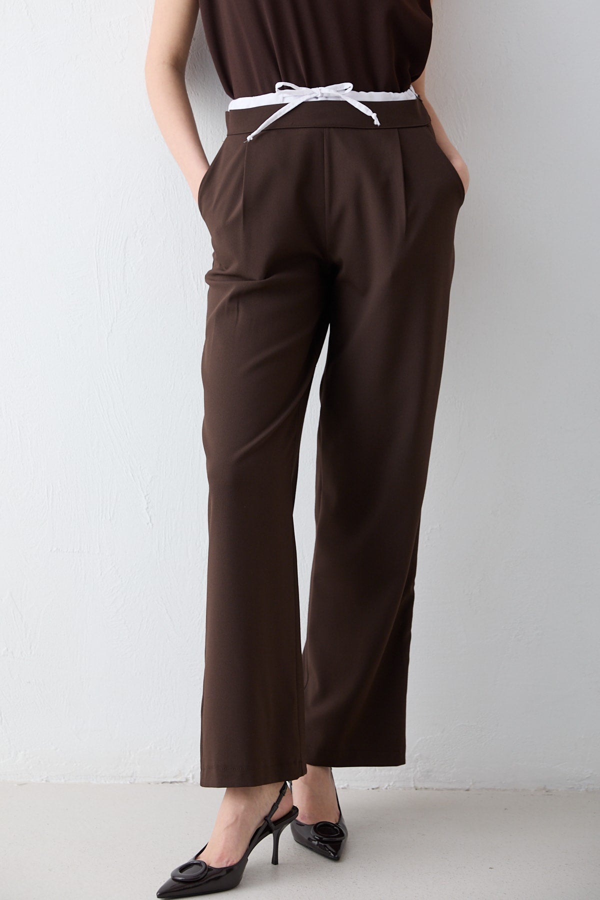 Bel Detaylı Pantolon 32-2699