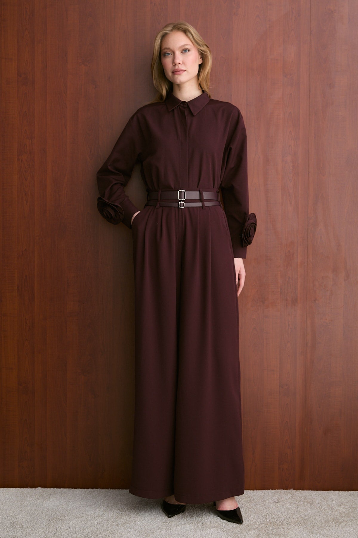 Çift Kemerli Pantolon 32-2740