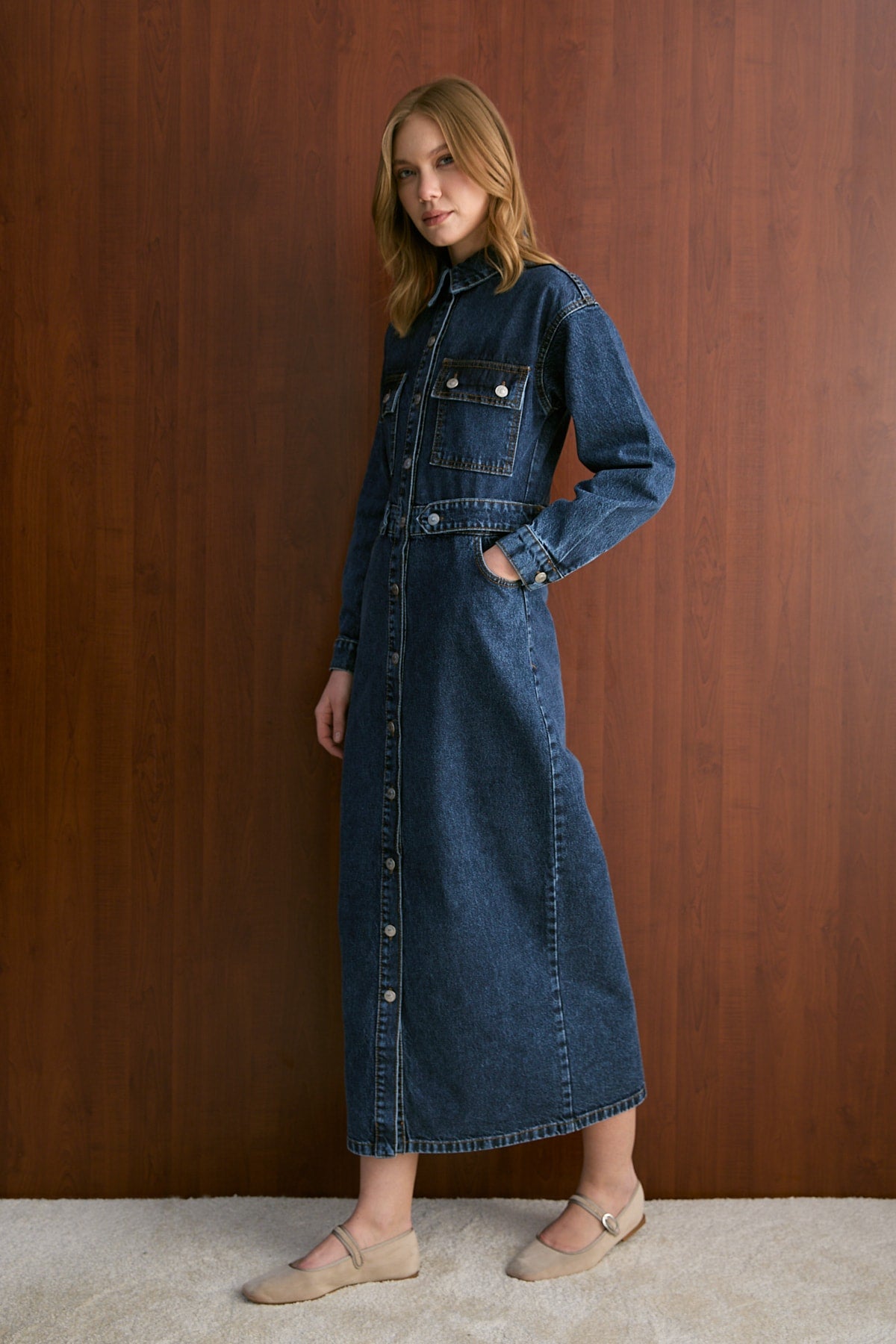 Denim Elbise 32-8100