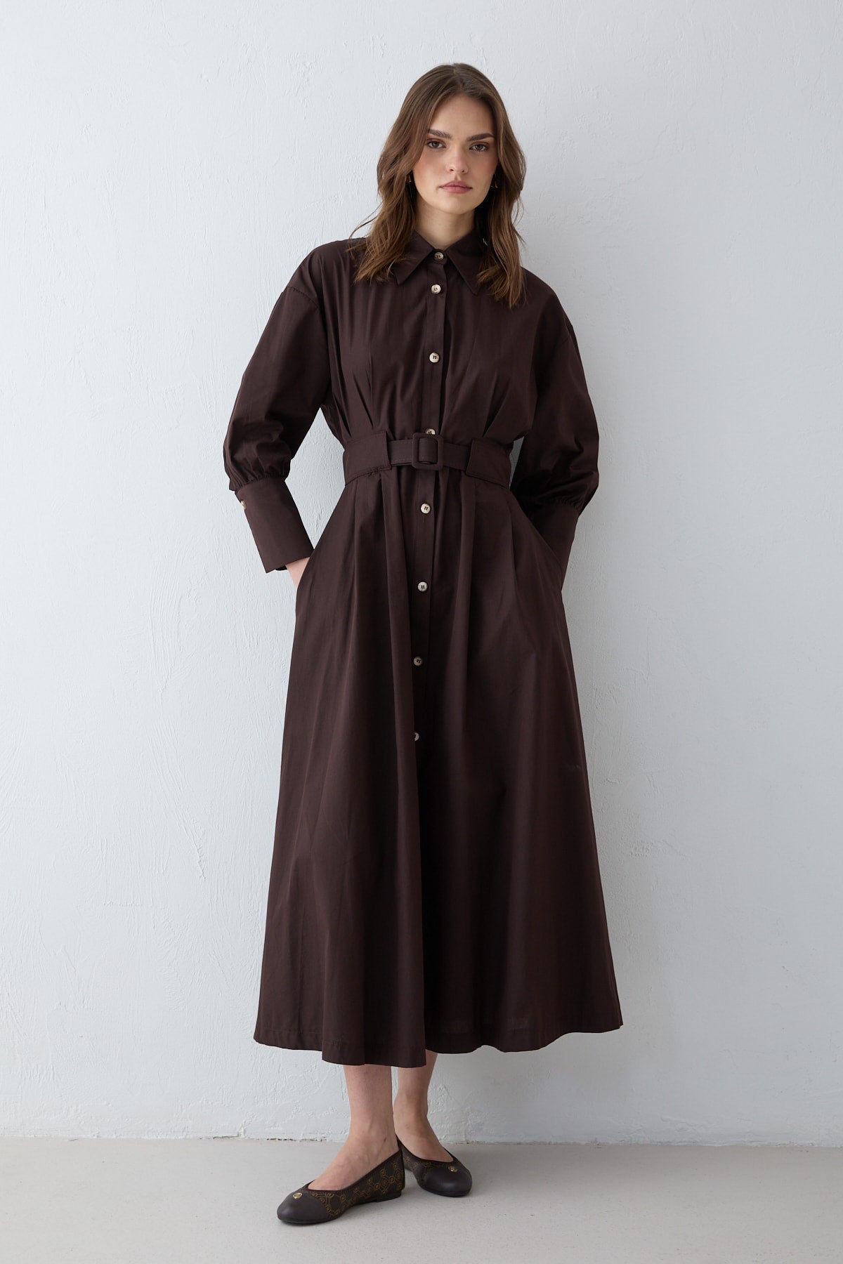 Poplin Elbise 32-2707