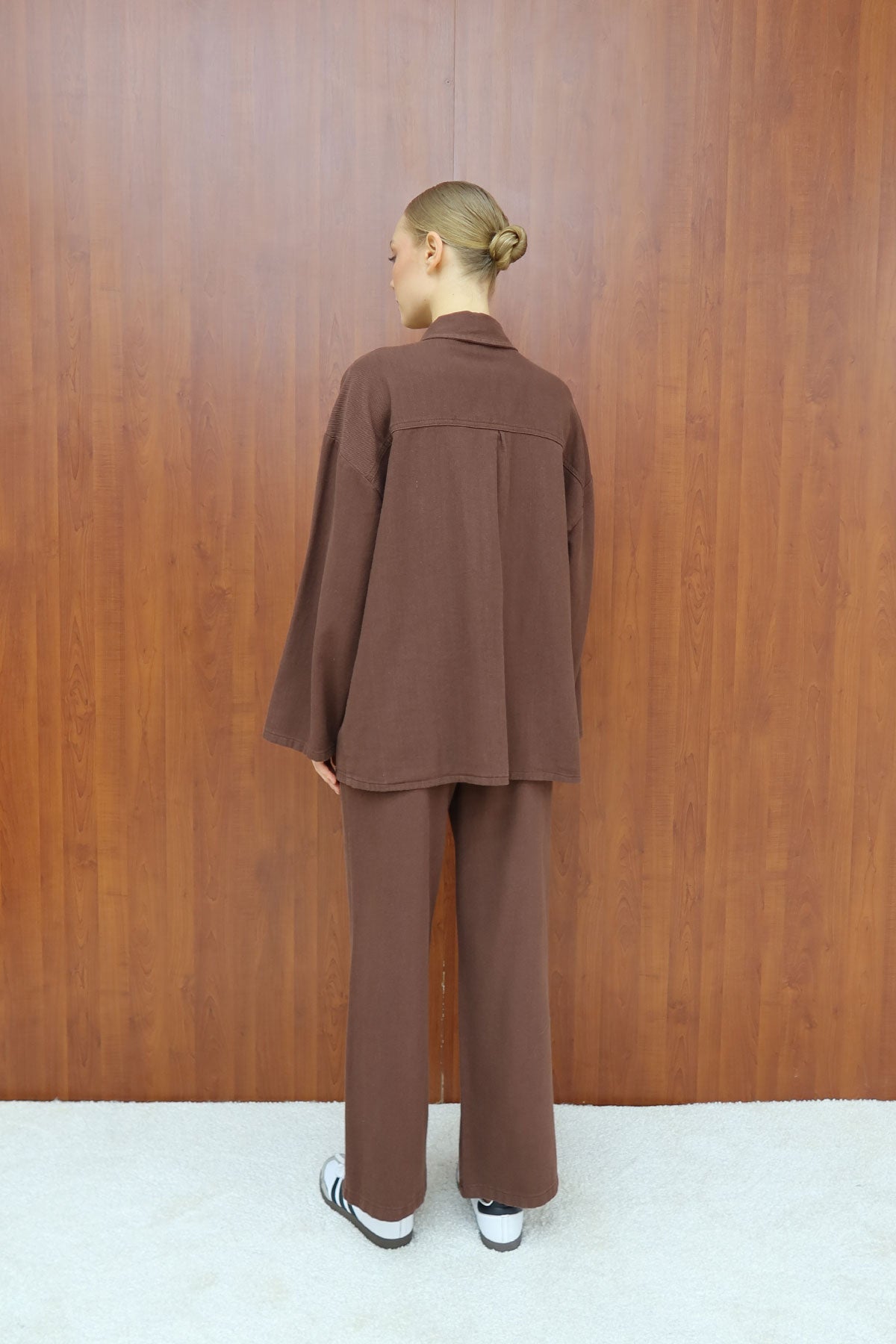 Gabardin Kuşaklı Takım 12-8843